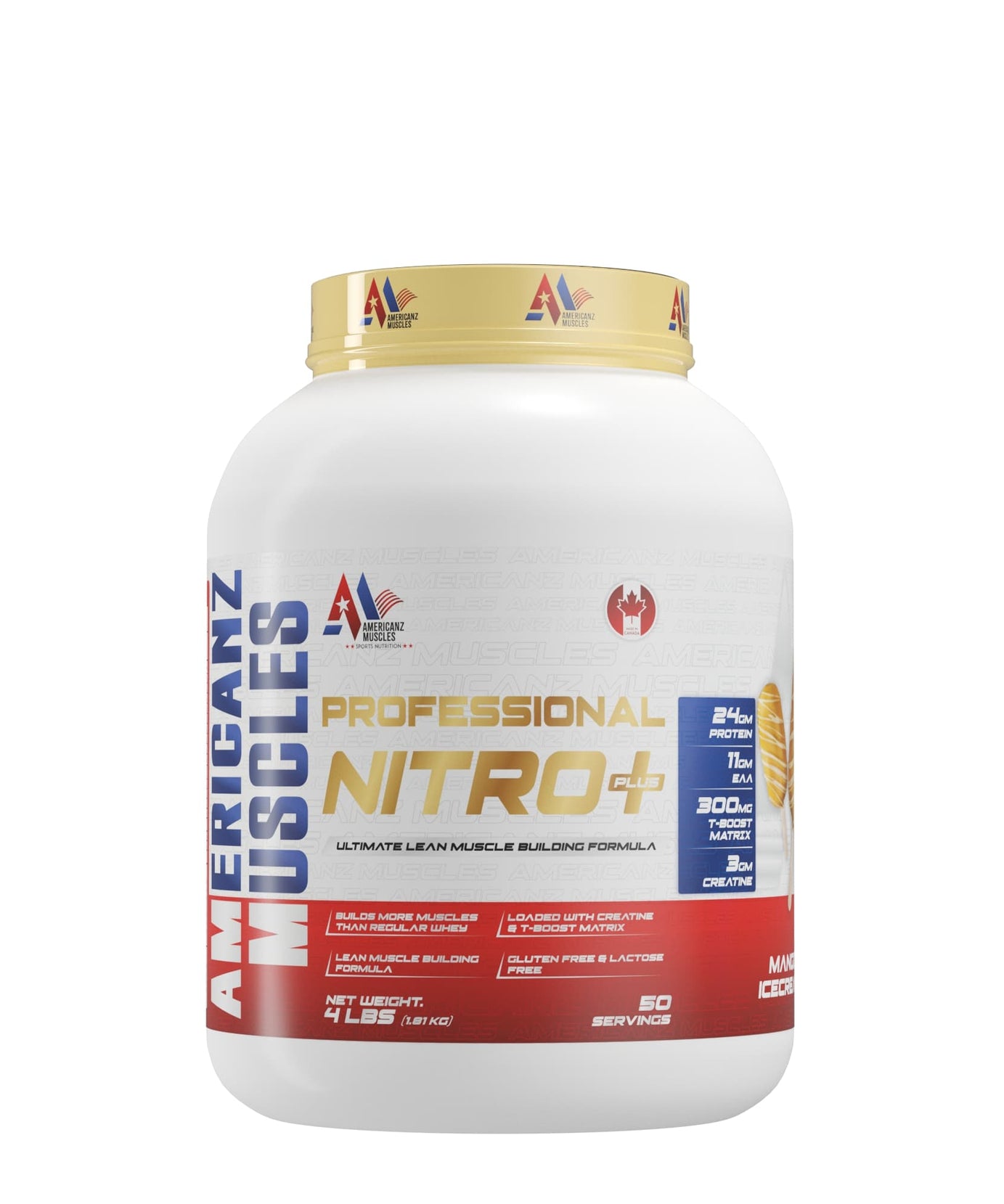 Americanz Muscles Professional Nitro+ Whey Protein 1.8kg
