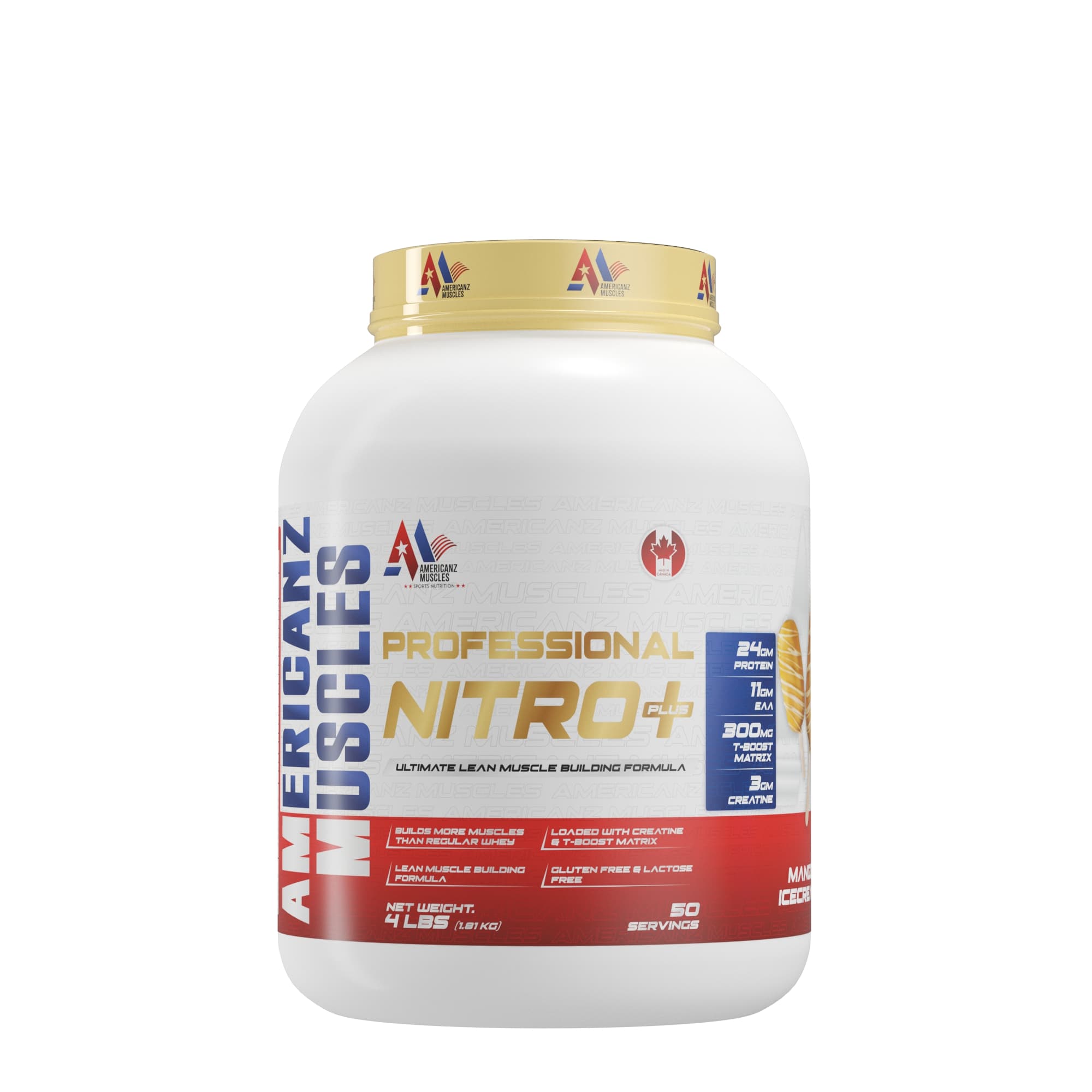 Americanz Muscles Professional Nitro+ Whey Protein 1.8kg