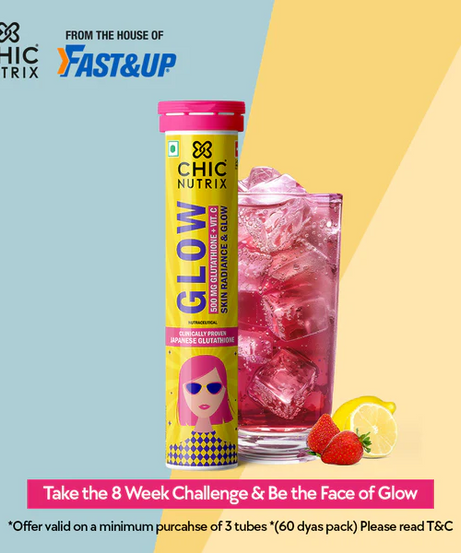 Fast&Up Chic Nutrix Glow Glutathione+Vit.C 10 Effervescent Tablets