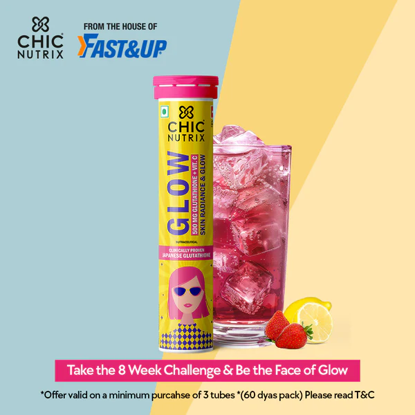 Fast&Up Chic Nutrix Glow Glutathione+Vit.C 10 Effervescent Tablets