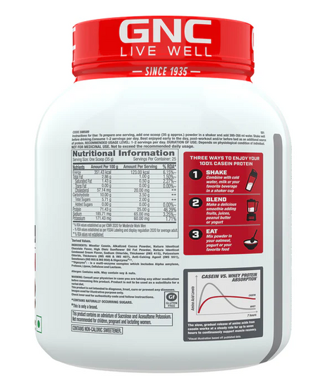 GNC Pro Performance 100% Casein 907g