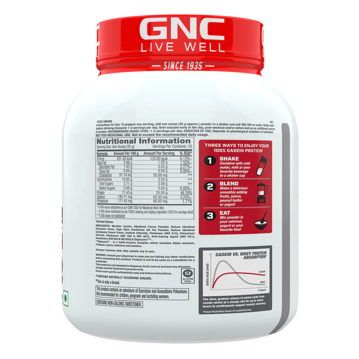 GNC Pro Performance 100% Casein 907g