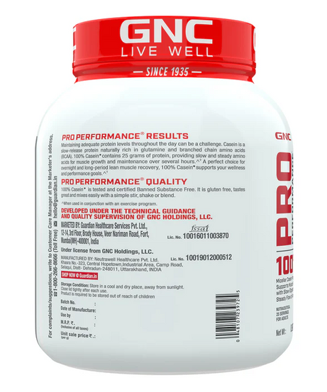 GNC Pro Performance 100% Casein 907g