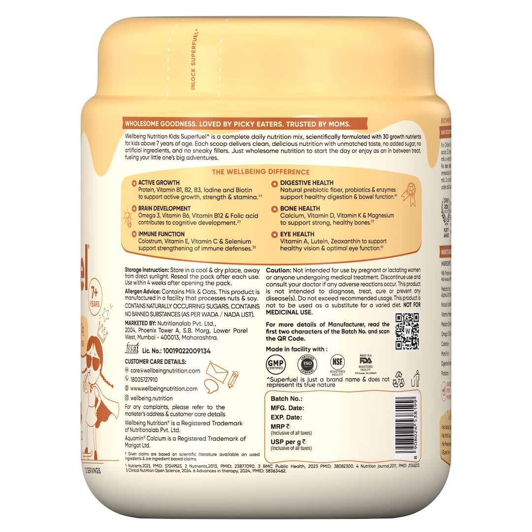 Wellbeing Nutrition Kids Superfuel 400g