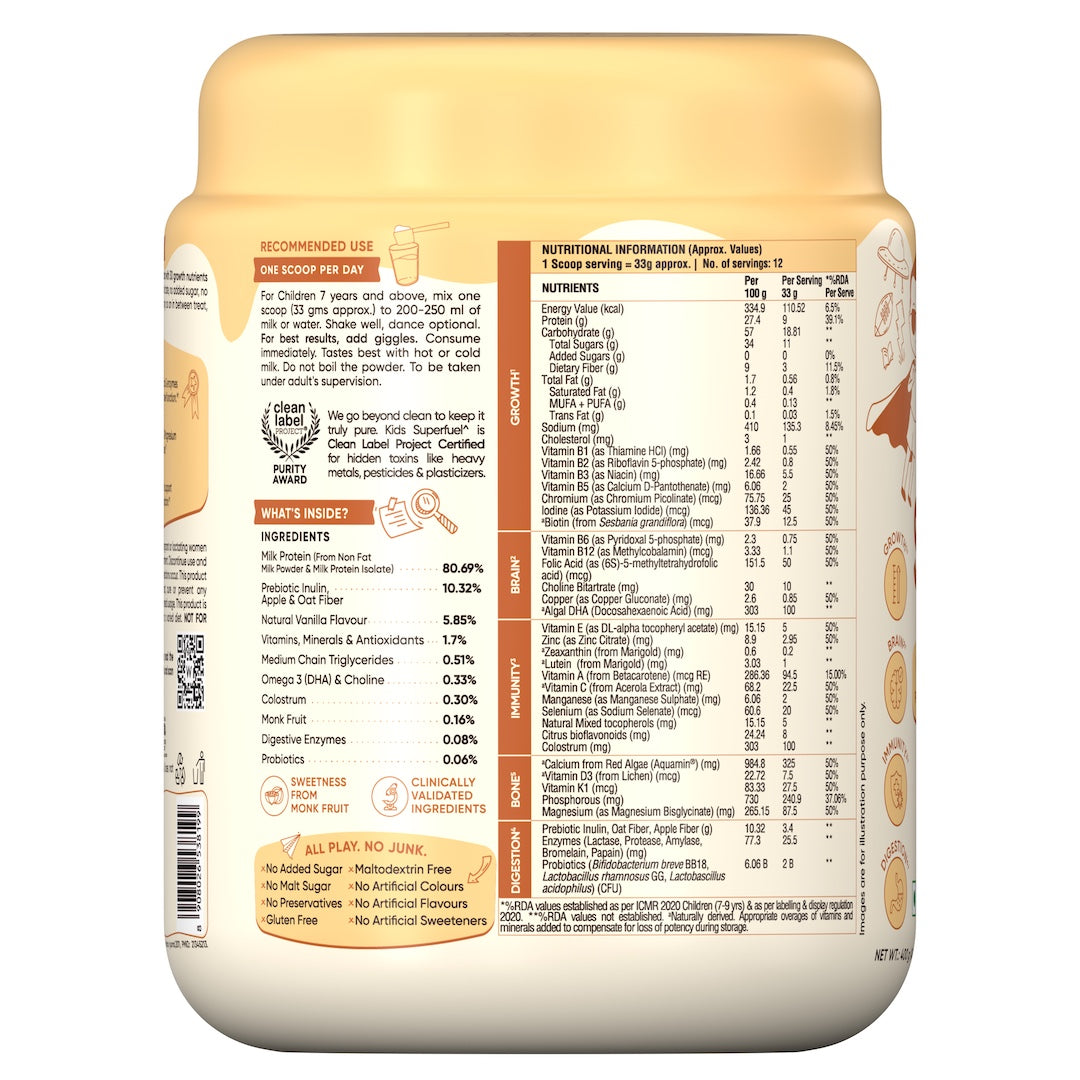 Wellbeing Nutrition Kids Superfuel 400g