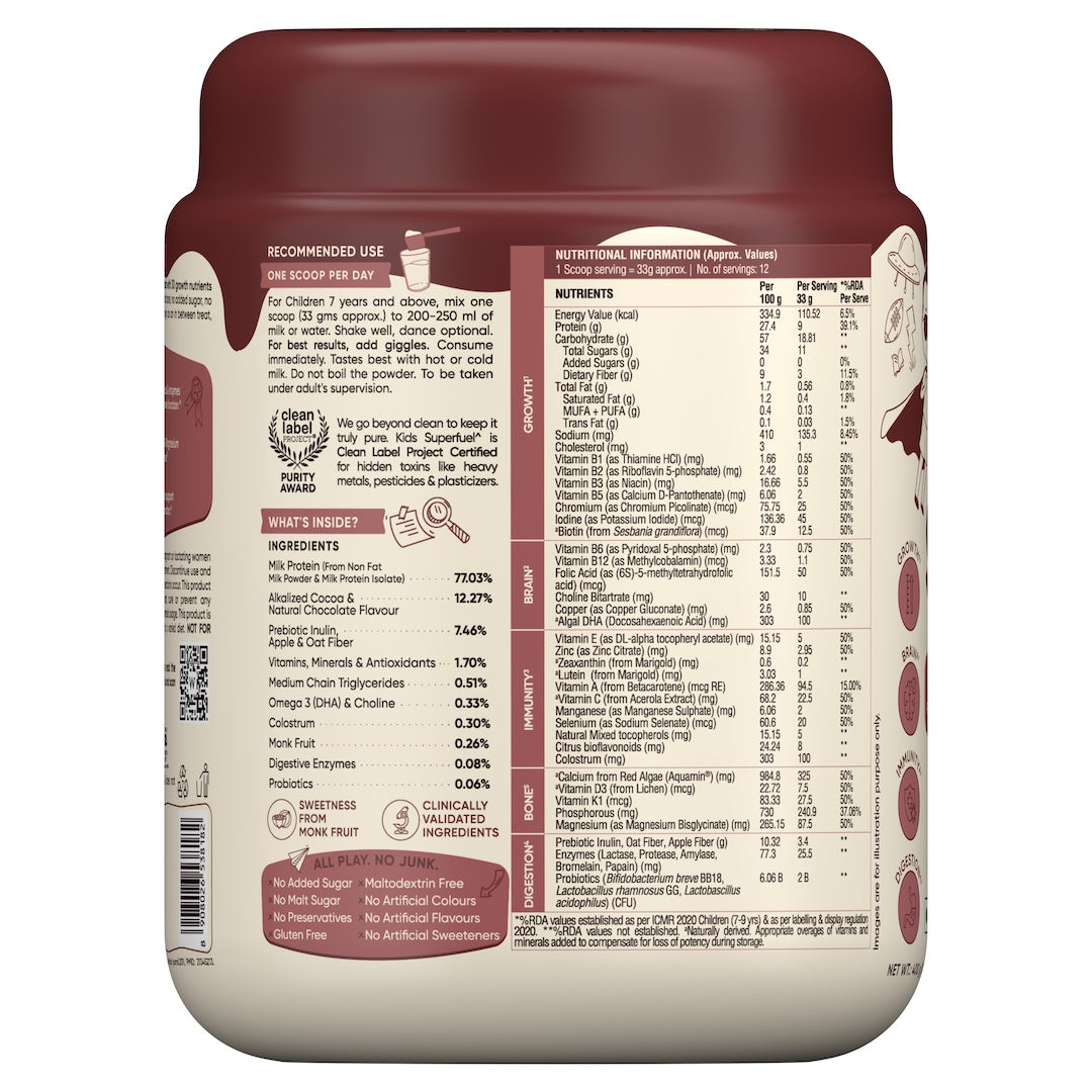 Wellbeing Nutrition Kids Superfuel 400g
