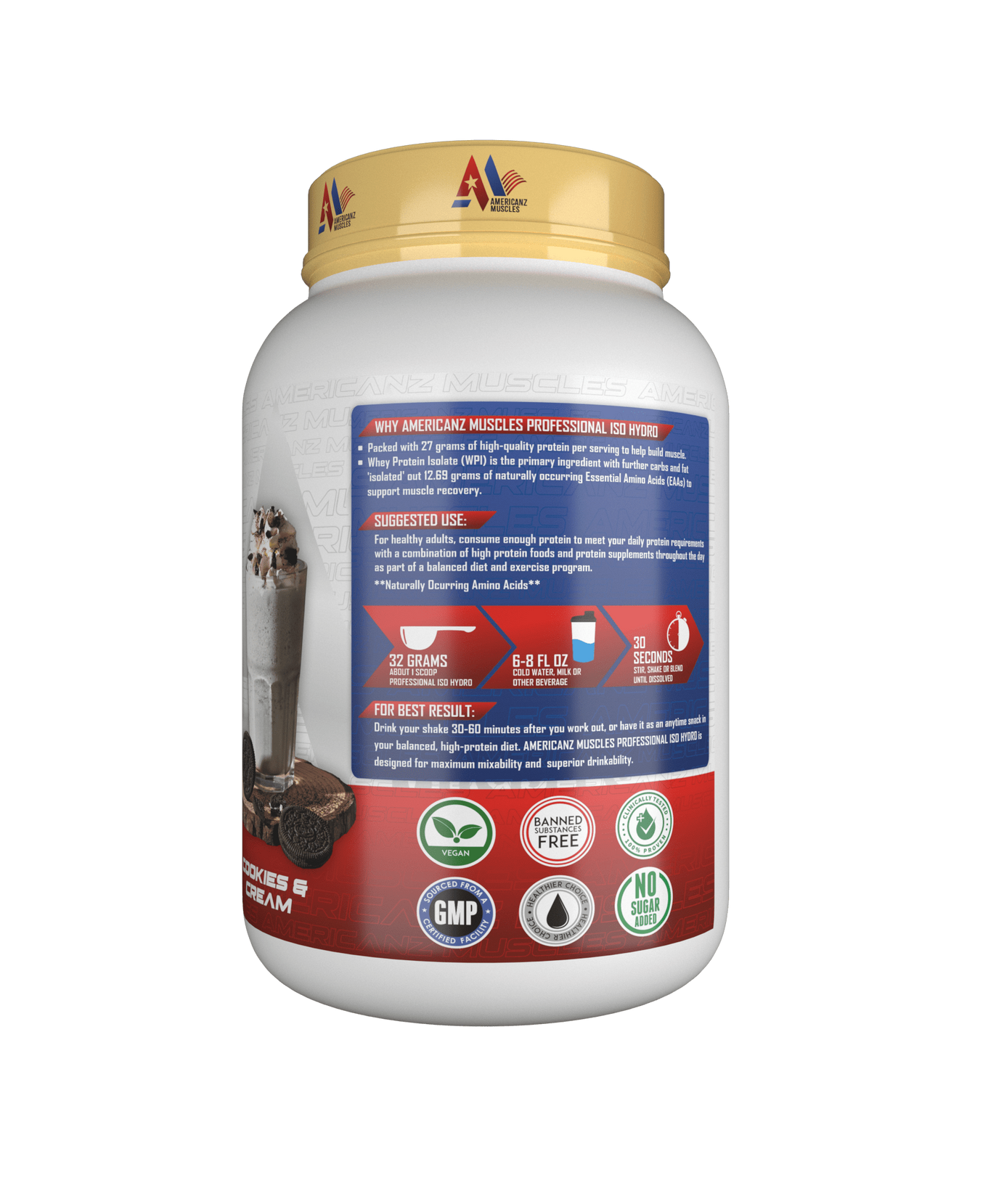 Americanz Muscles Professional Iso Hydro 900g