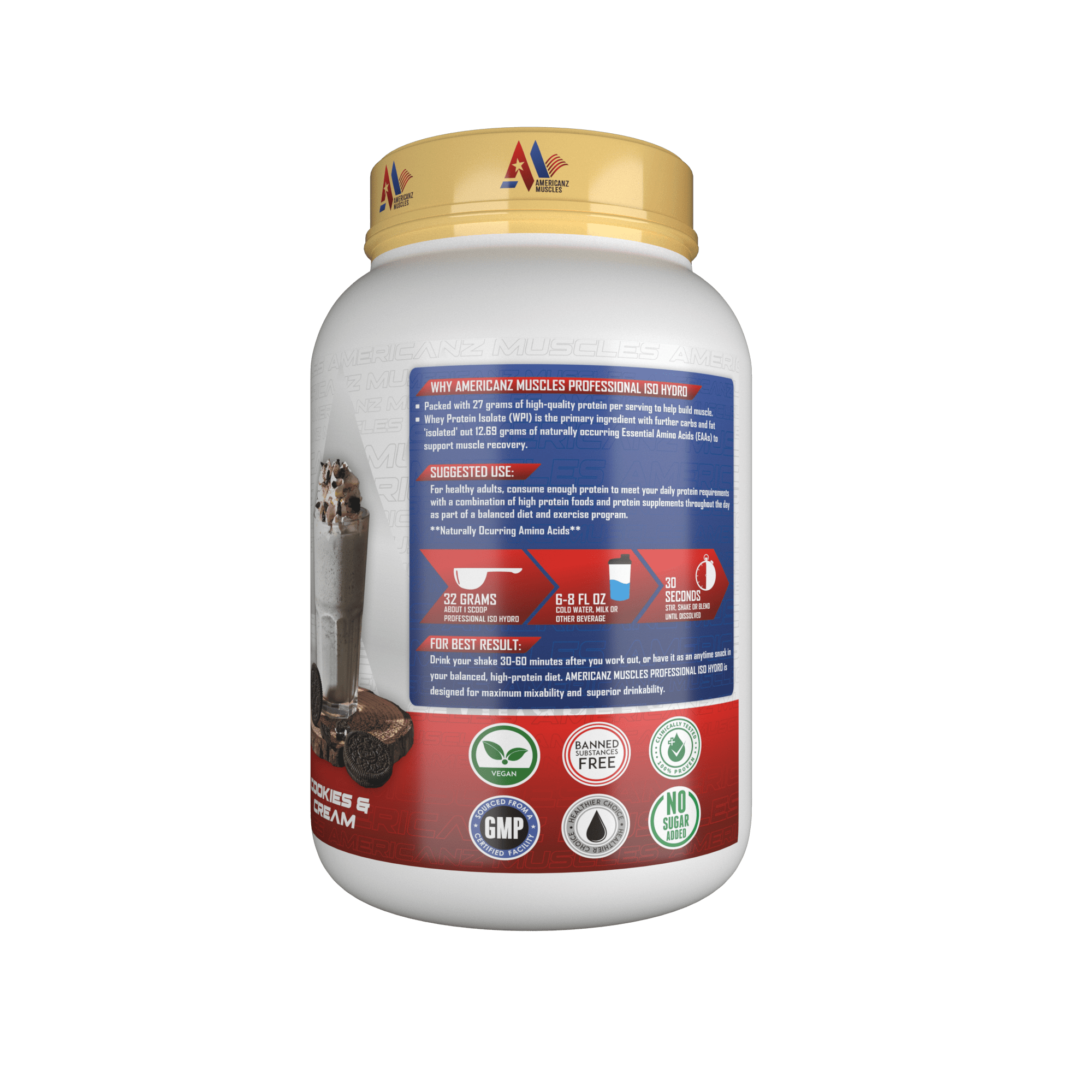 Americanz Muscles Professional Iso Hydro 900g