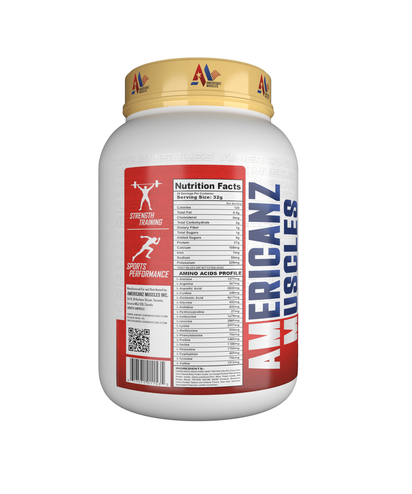 Americanz Muscles Professional Iso Hydro 900g