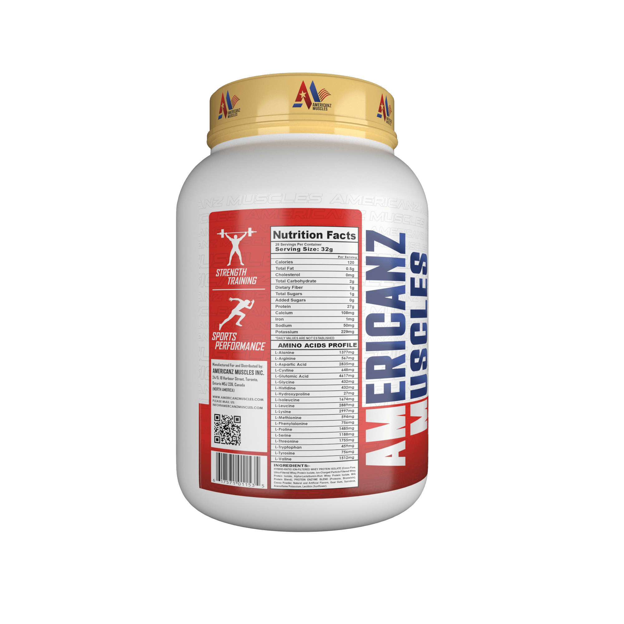 Americanz Muscles Professional Iso Hydro 900g