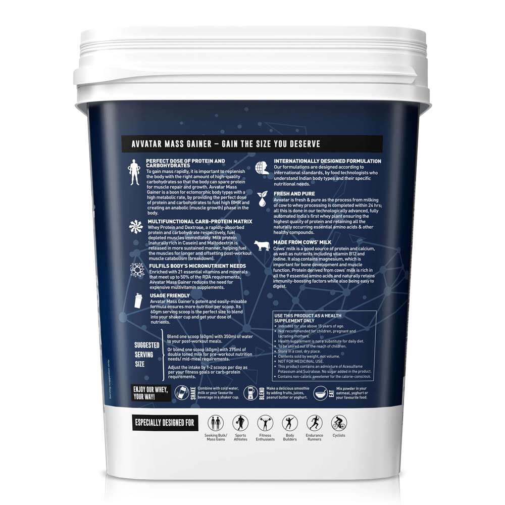 Avvatar Mass gainer Belgian 4kg