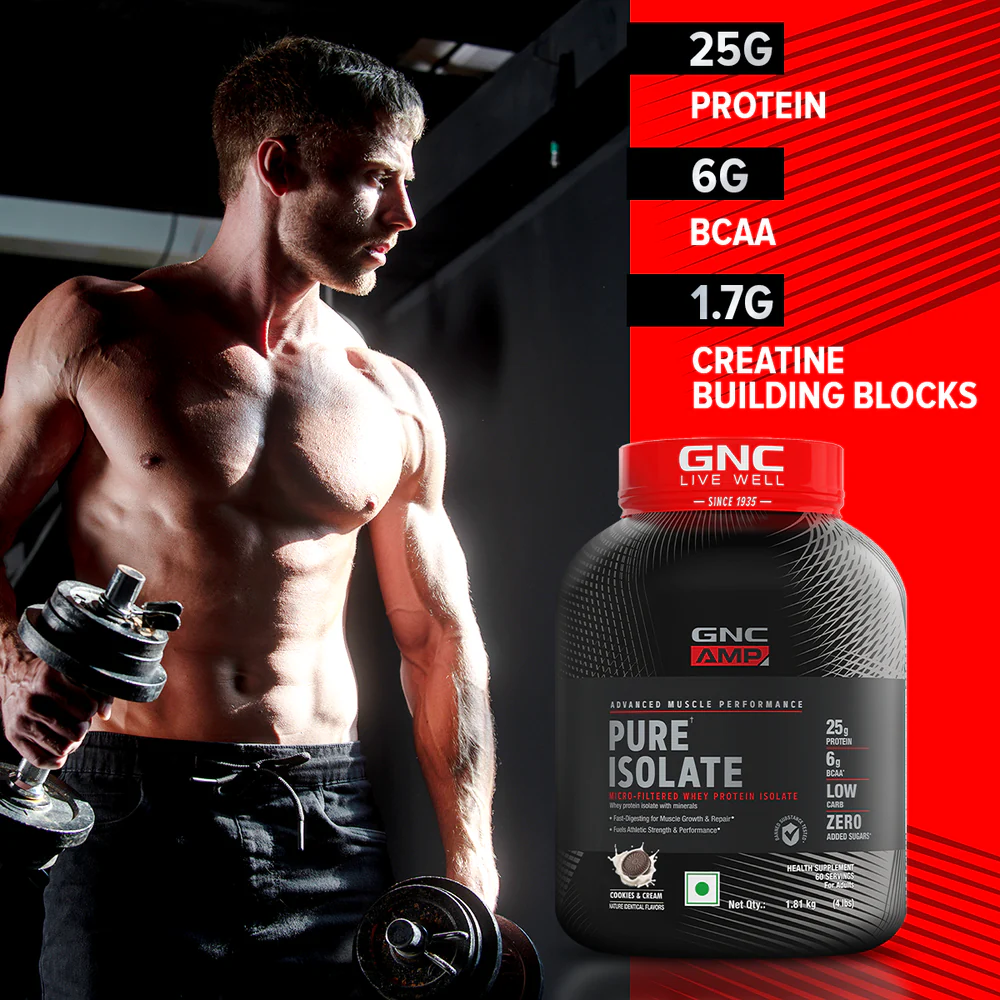 GNC AMP Advanced Muscle Performance Pure Isolate Cookies&Cream 1.81kg