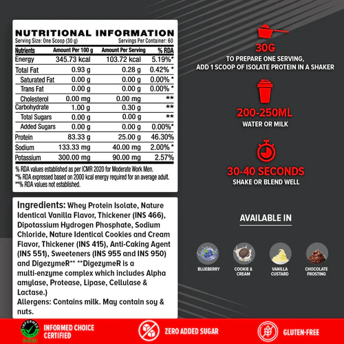GNC AMP Advanced Muscle Performance Pure Isolate 1.81kg
