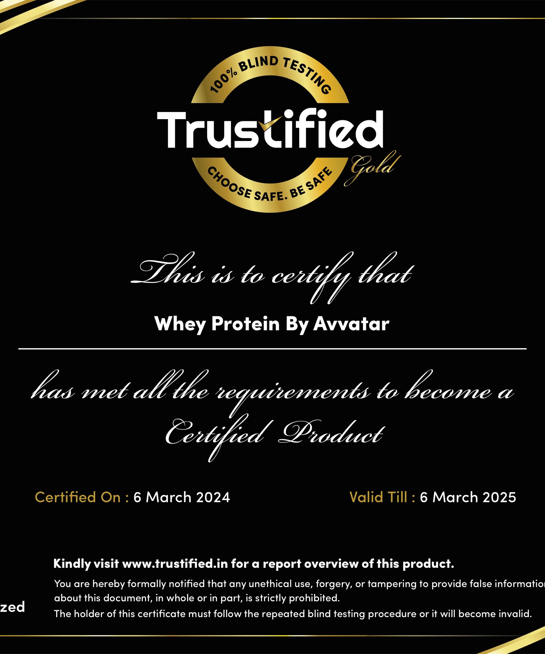 Avvatar Whey protein Malai Kulfi 2kg