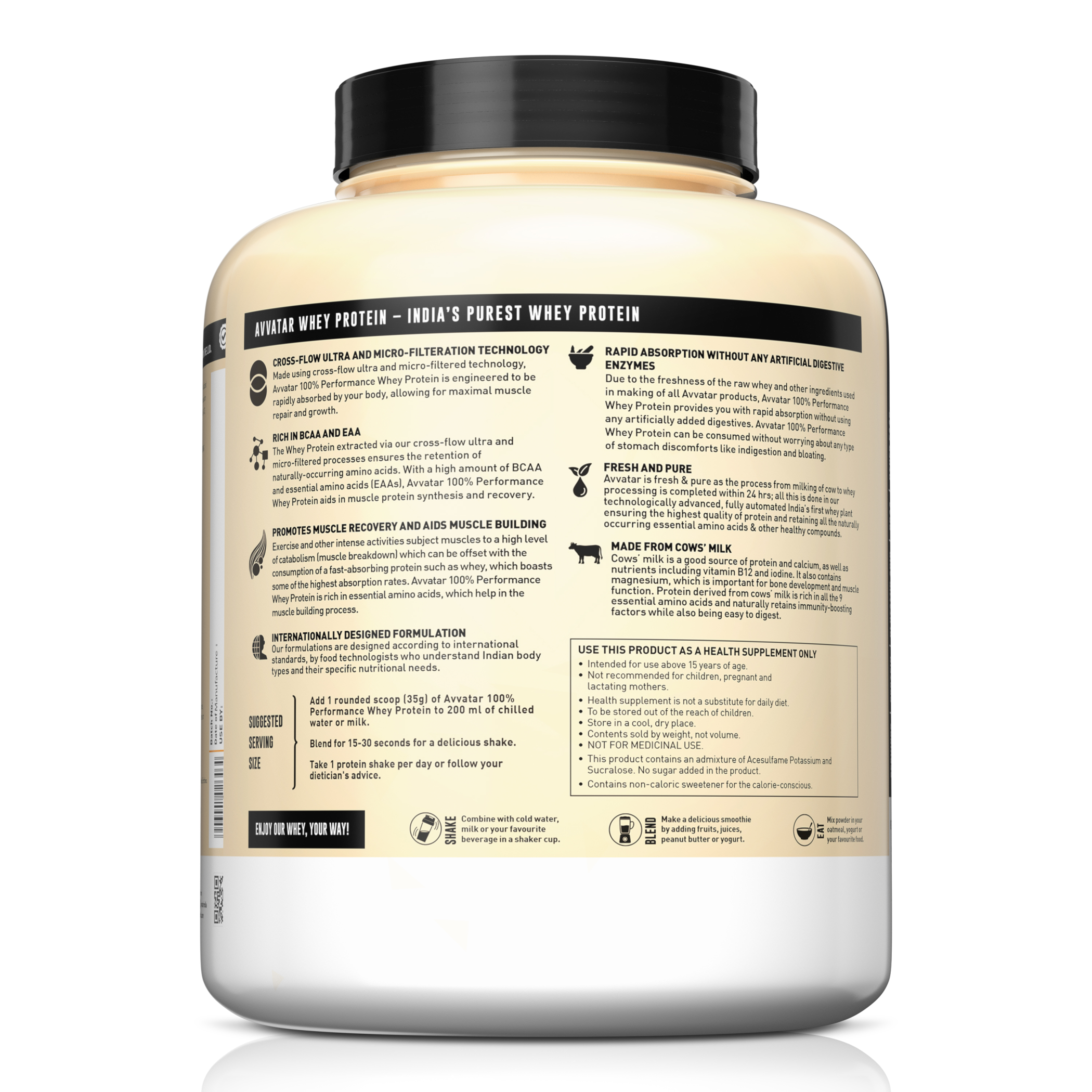 Avvatar 100% Performance Whey 2kg