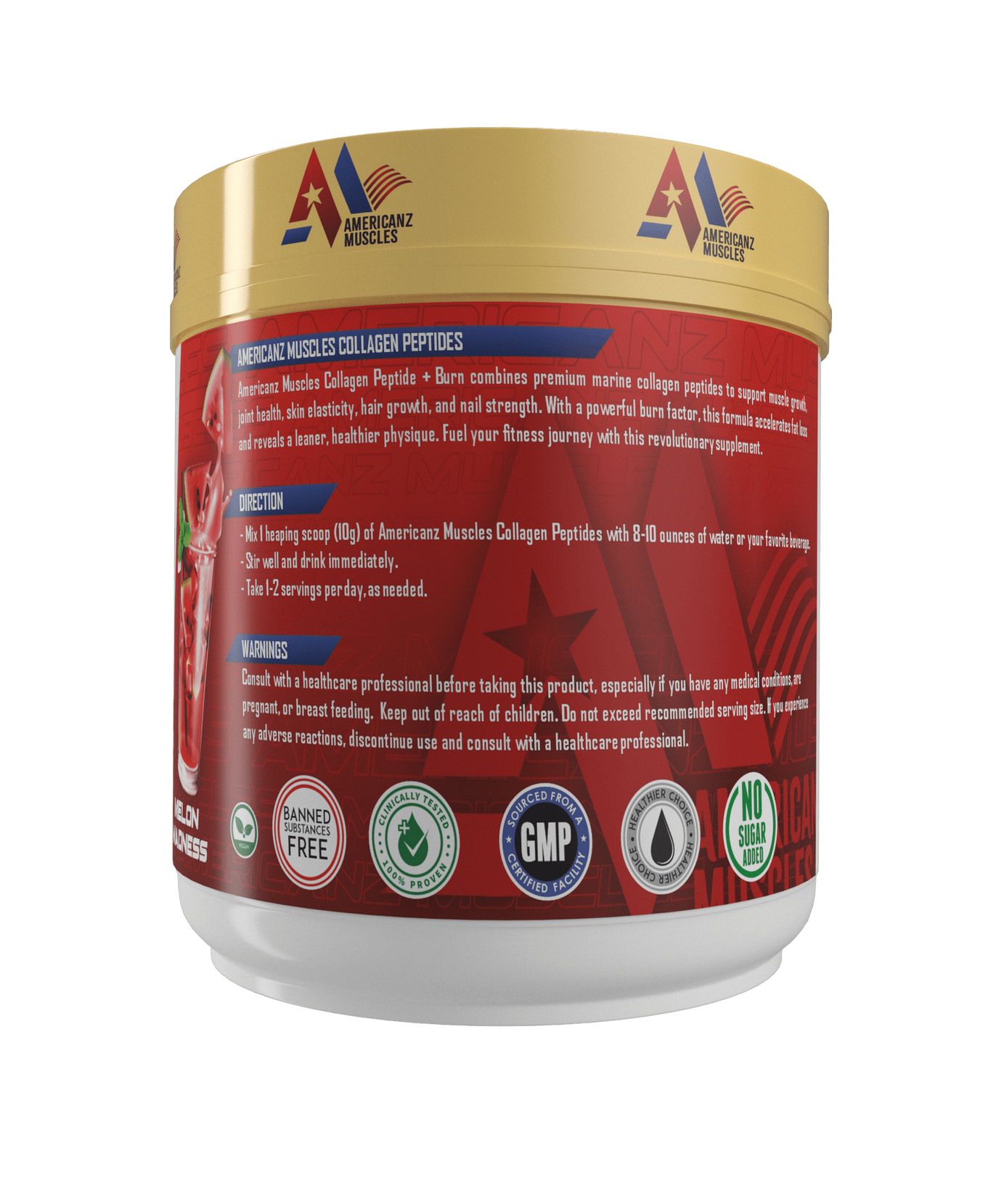 Americanz Muscles Collagen + Burn 300g
