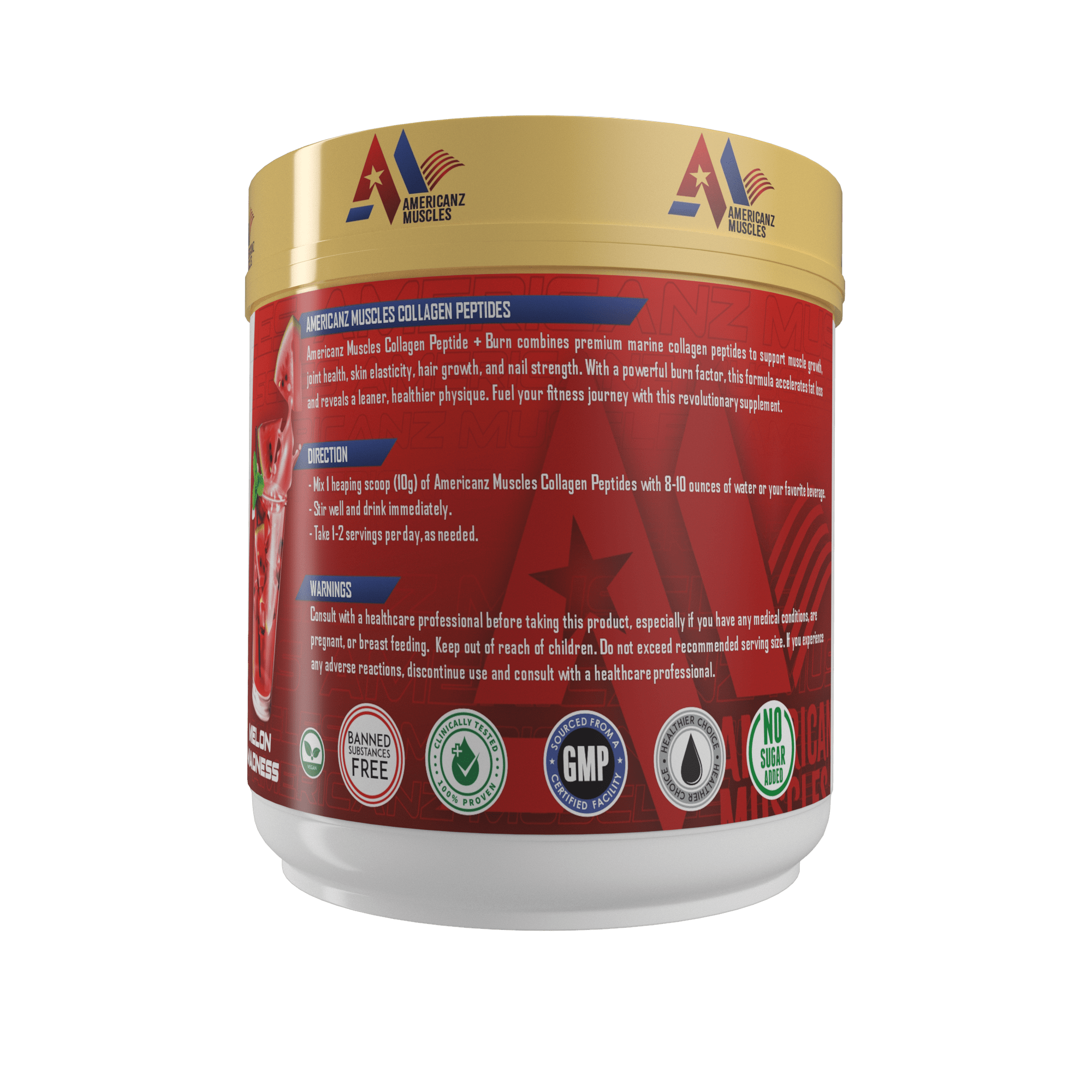 Americanz Muscles Collagen + Burn 300g