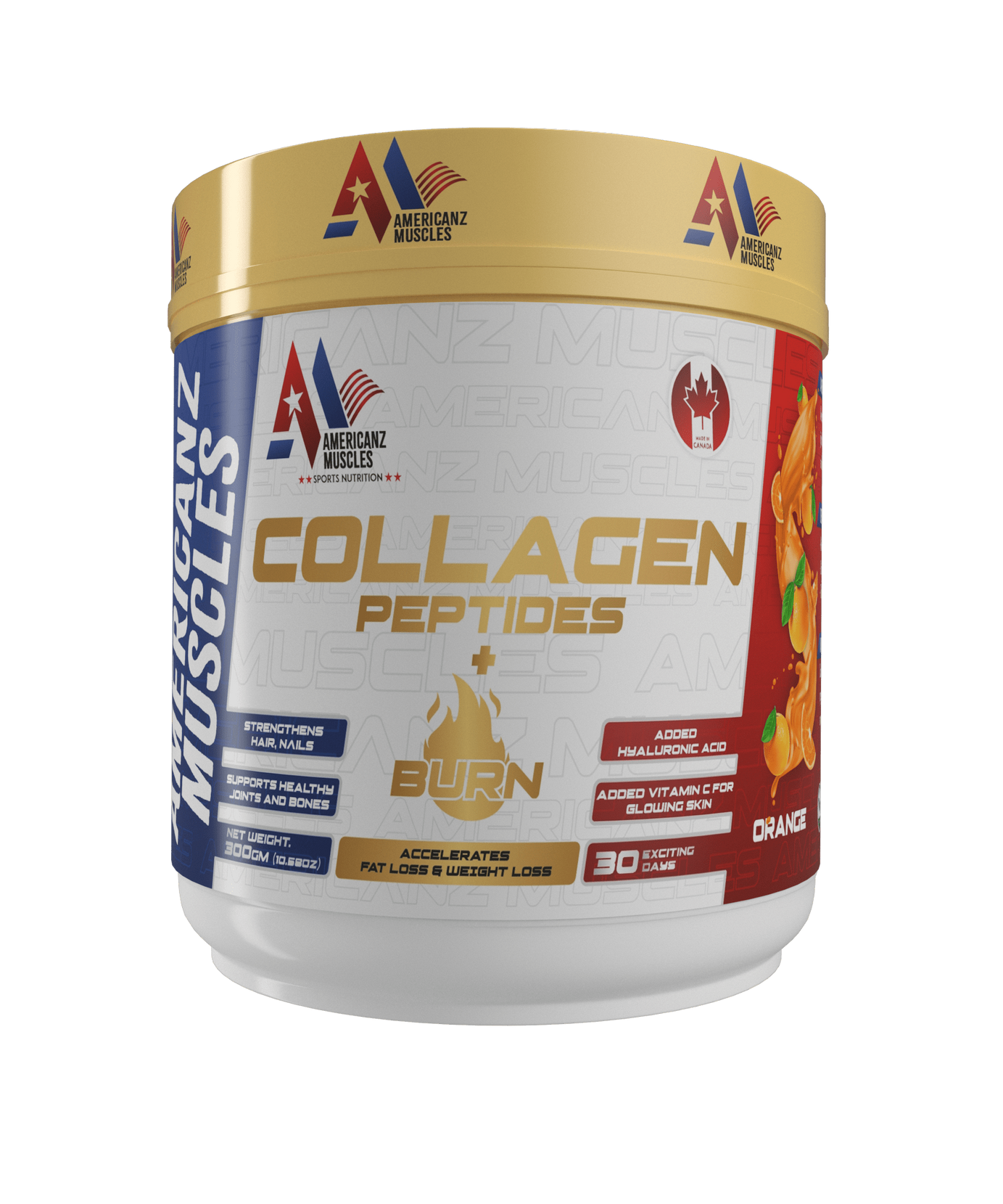 Americanz Muscles Collagen + Burn 300g