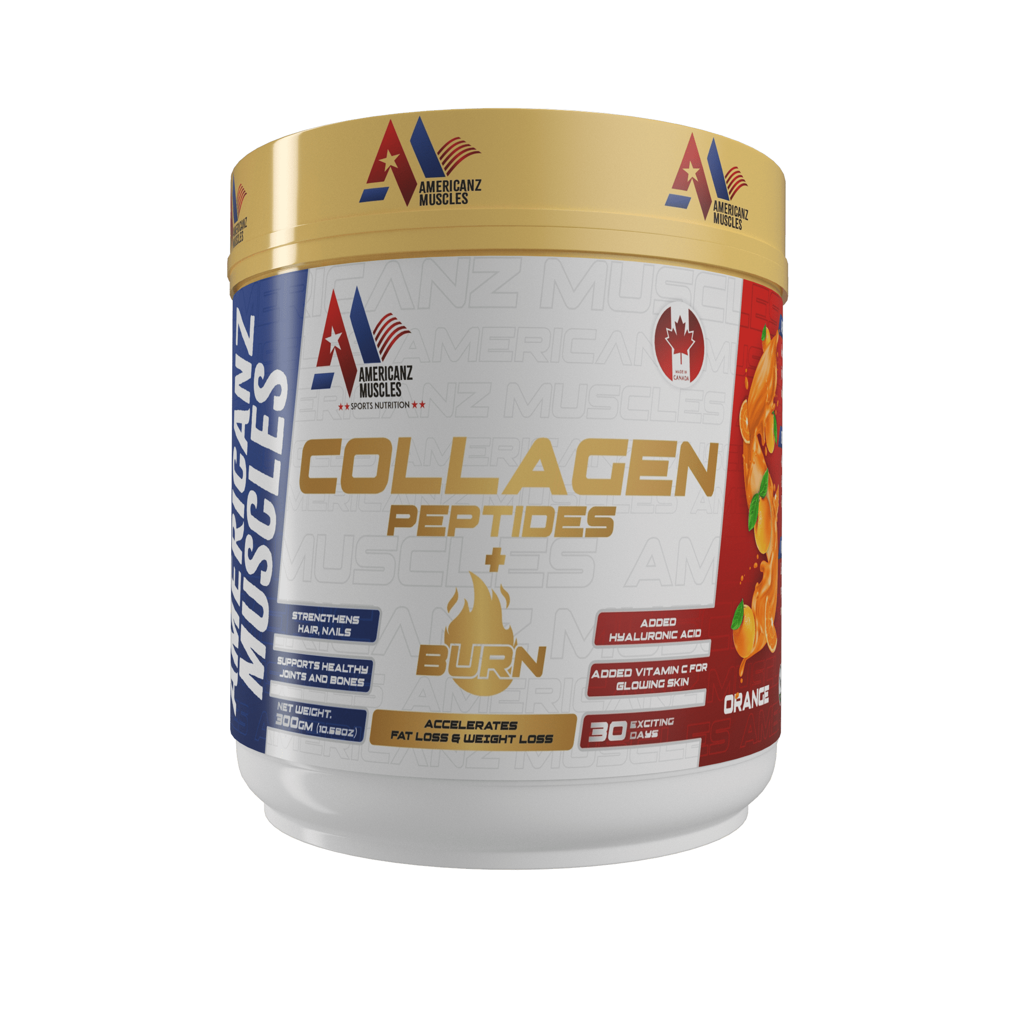 Americanz Muscles Collagen + Burn 300g