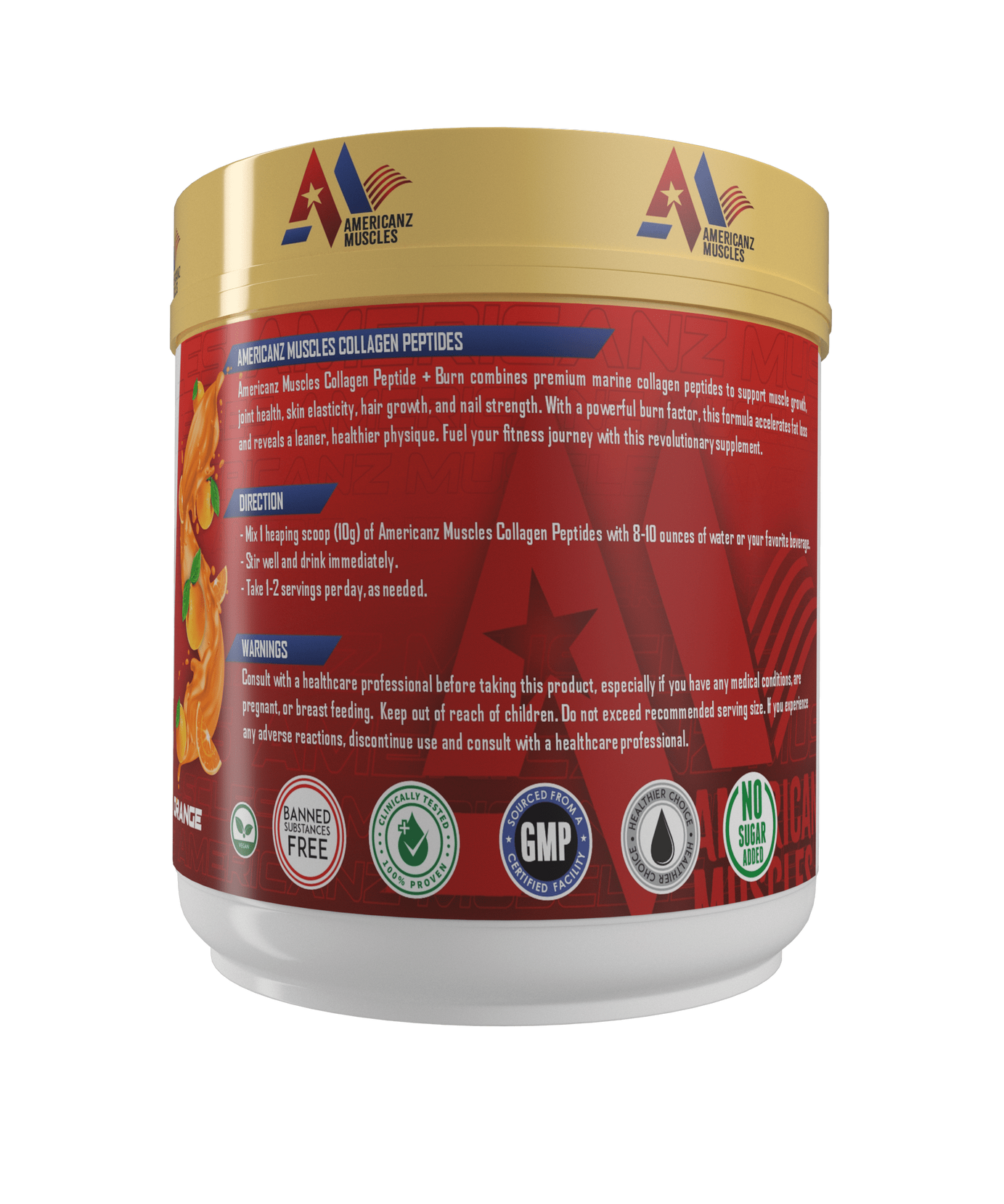 Americanz Muscles Collagen + Burn 300g