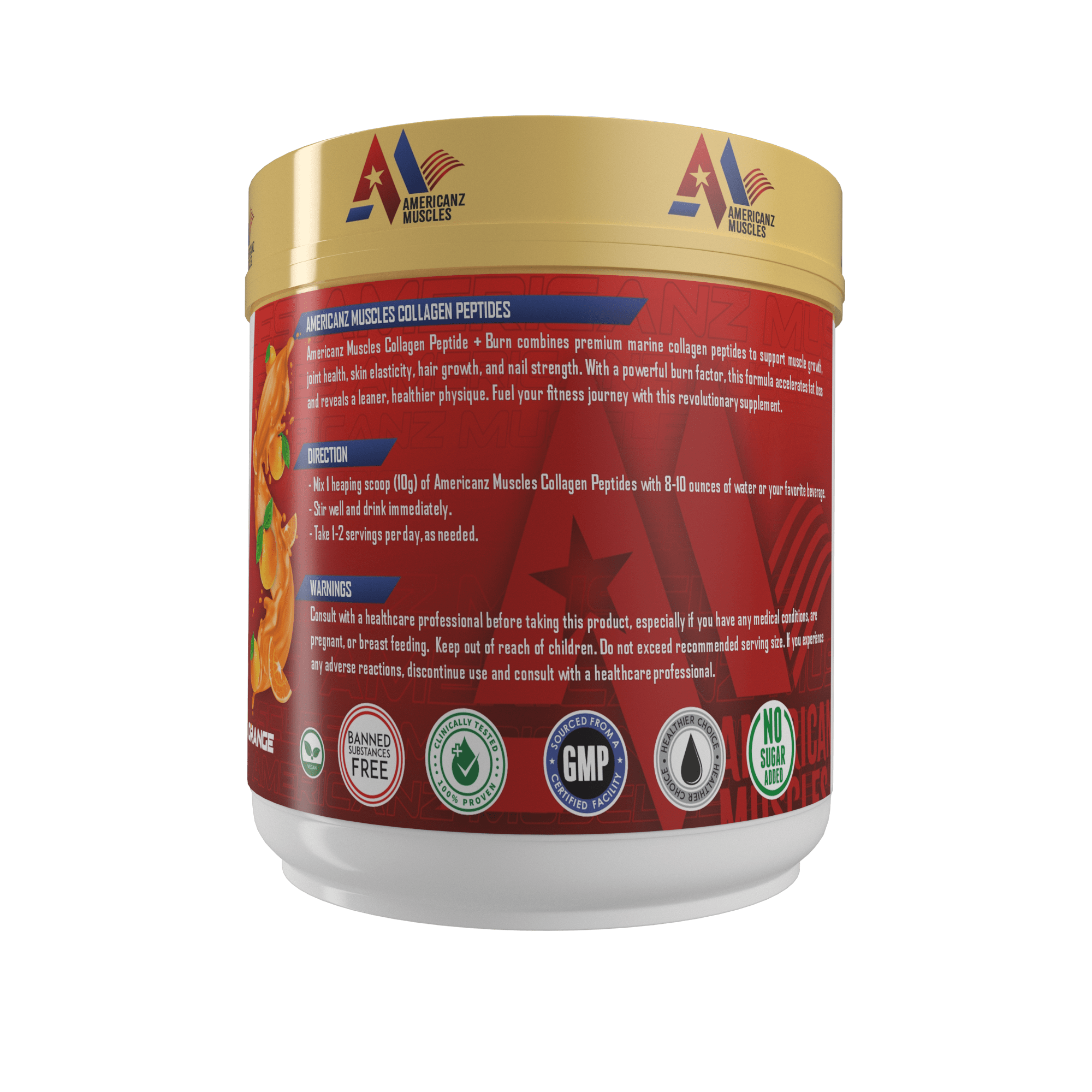 Americanz Muscles Collagen + Burn 300g
