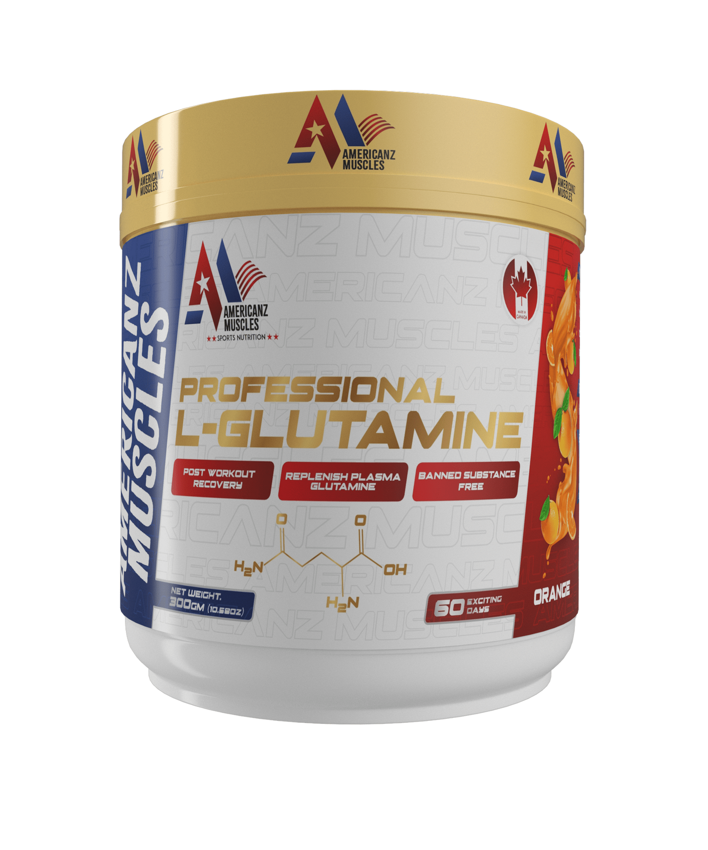 Americanz Muscles Professional L-Glutamine 300g