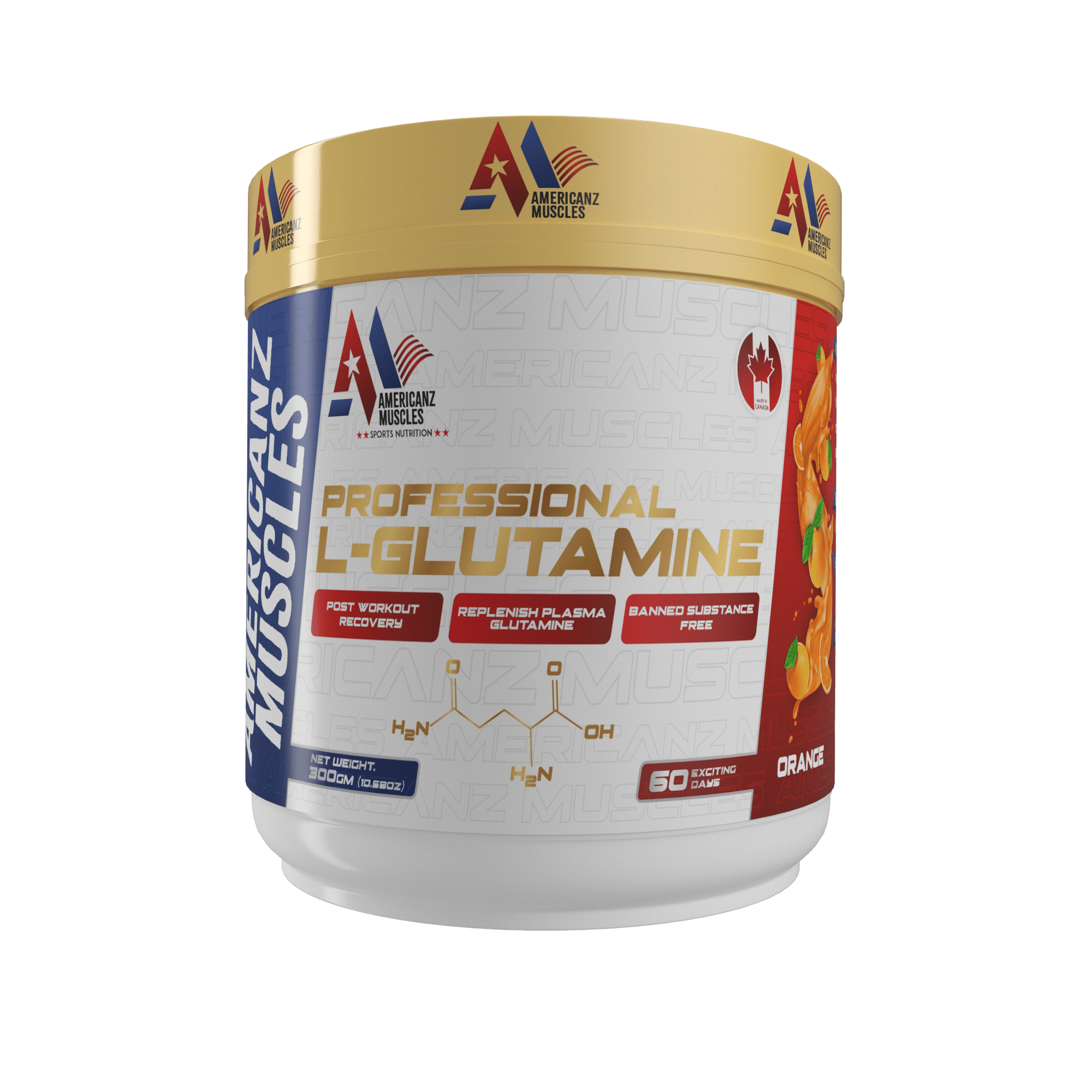 Americanz Muscles Professional L-Glutamine 300g