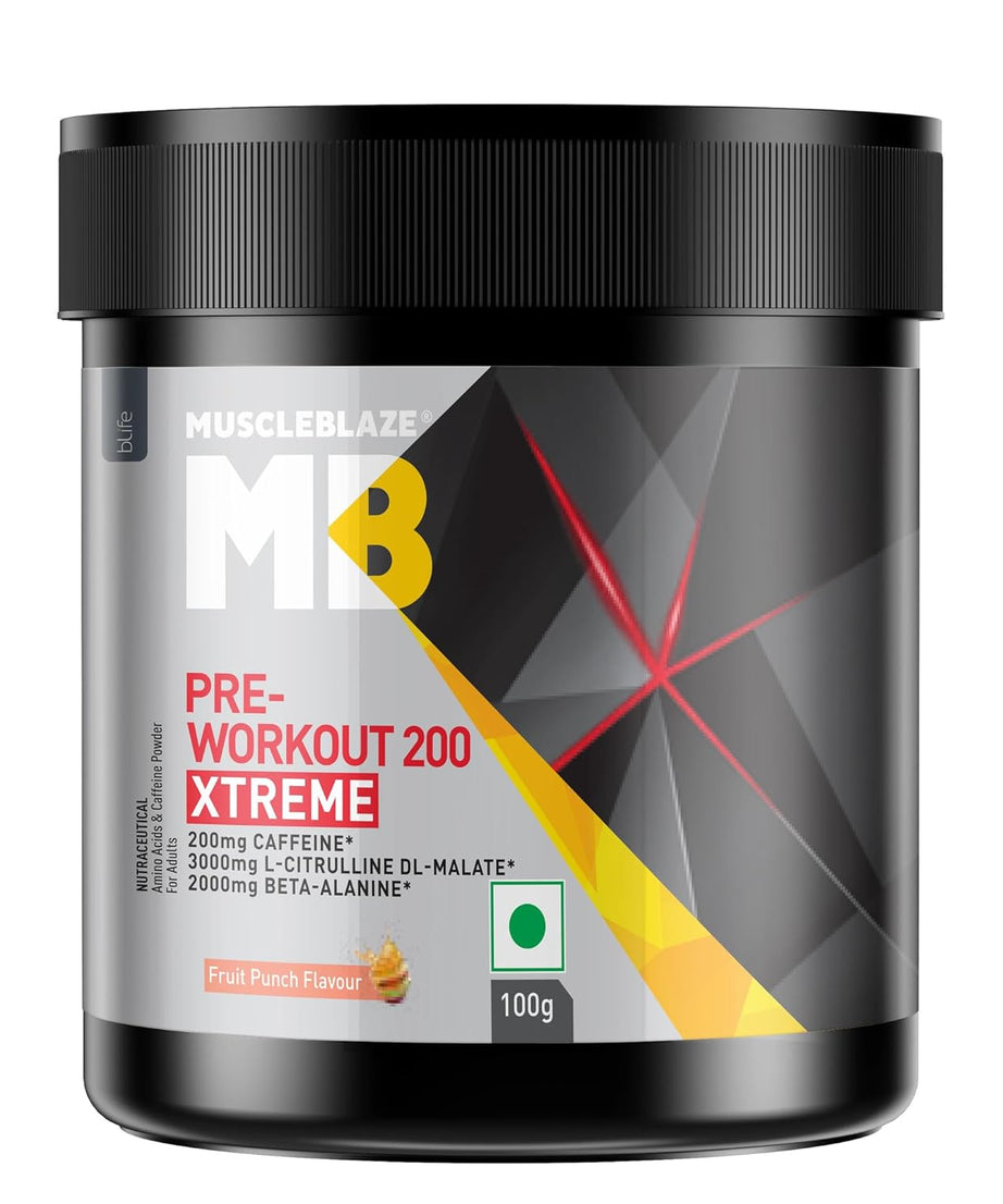 MuscleBlaze Pre Workout 200 Extreme 100g