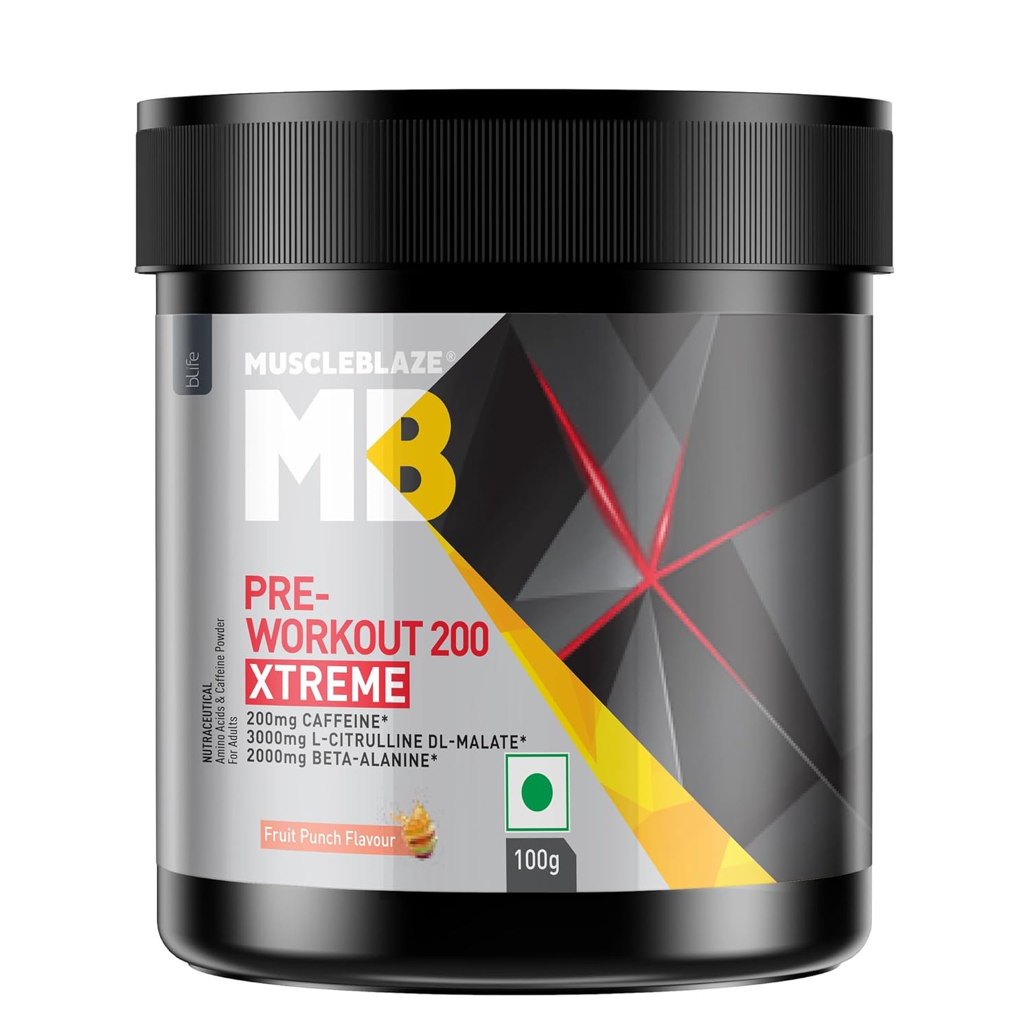 MuscleBlaze Pre Workout 200 Extreme 100g