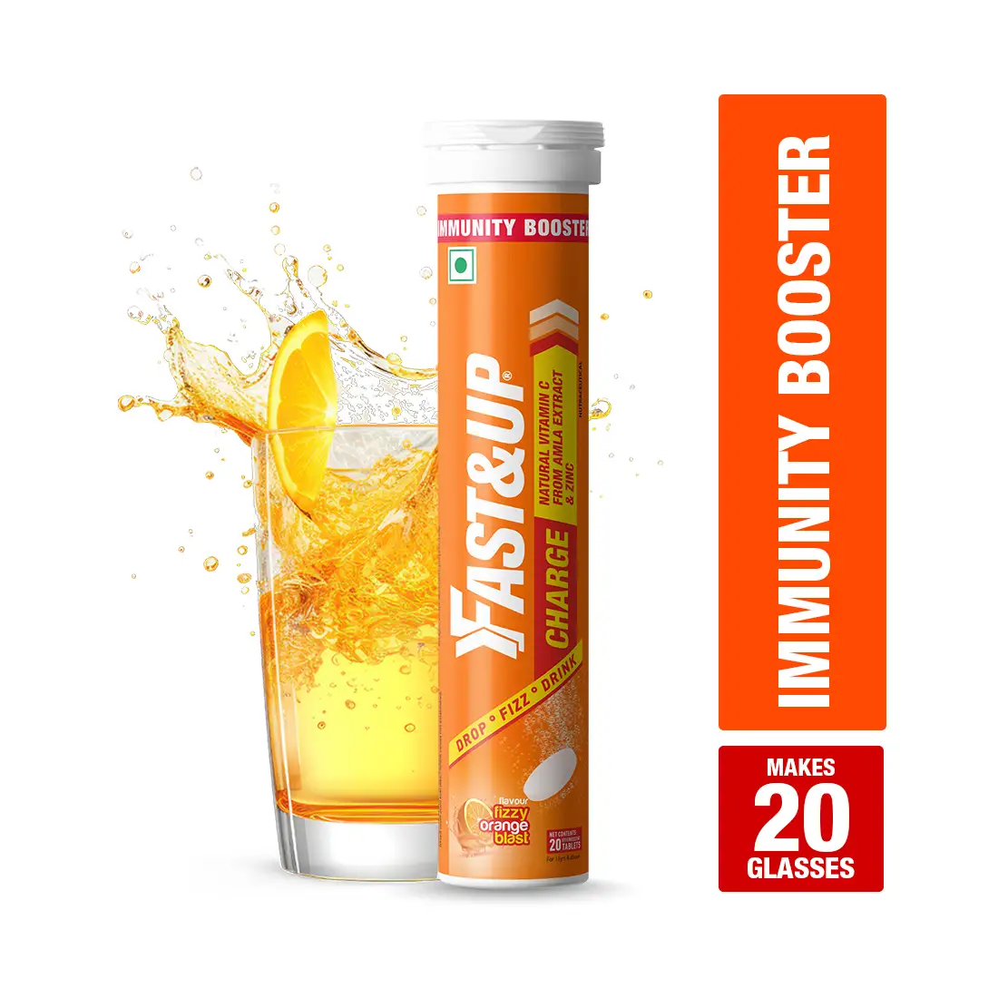 Fast&Up Immunity Booster Fizzy Orange