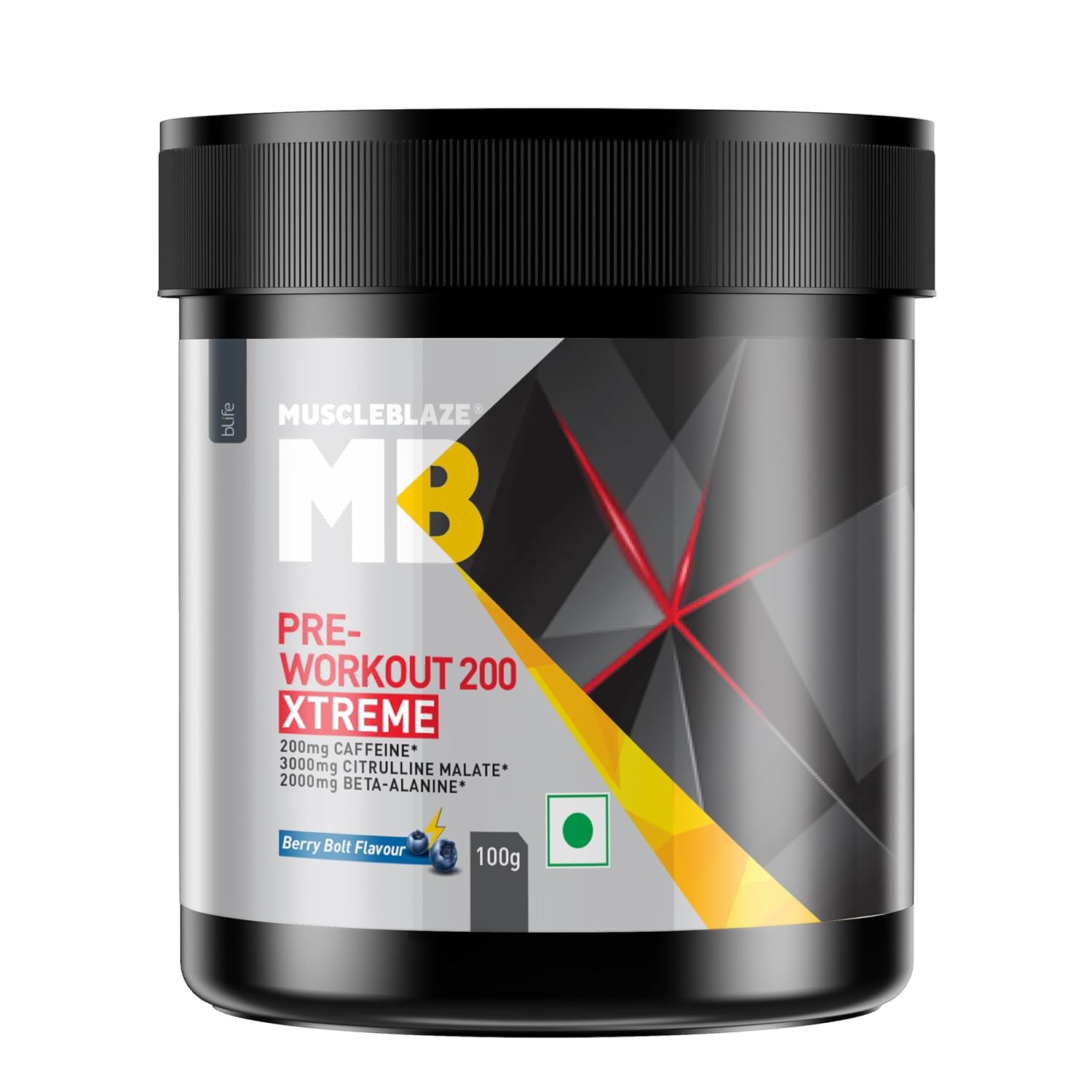 MuscleBlaze Pre Workout 200 Extreme 100g