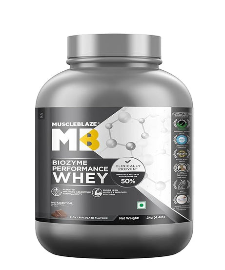 MuscleBlaze Biozyme Performance Whey 2kg