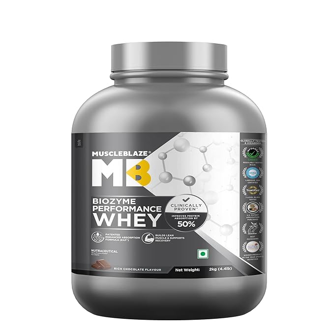 MuscleBlaze Biozyme Performance Whey 2kg