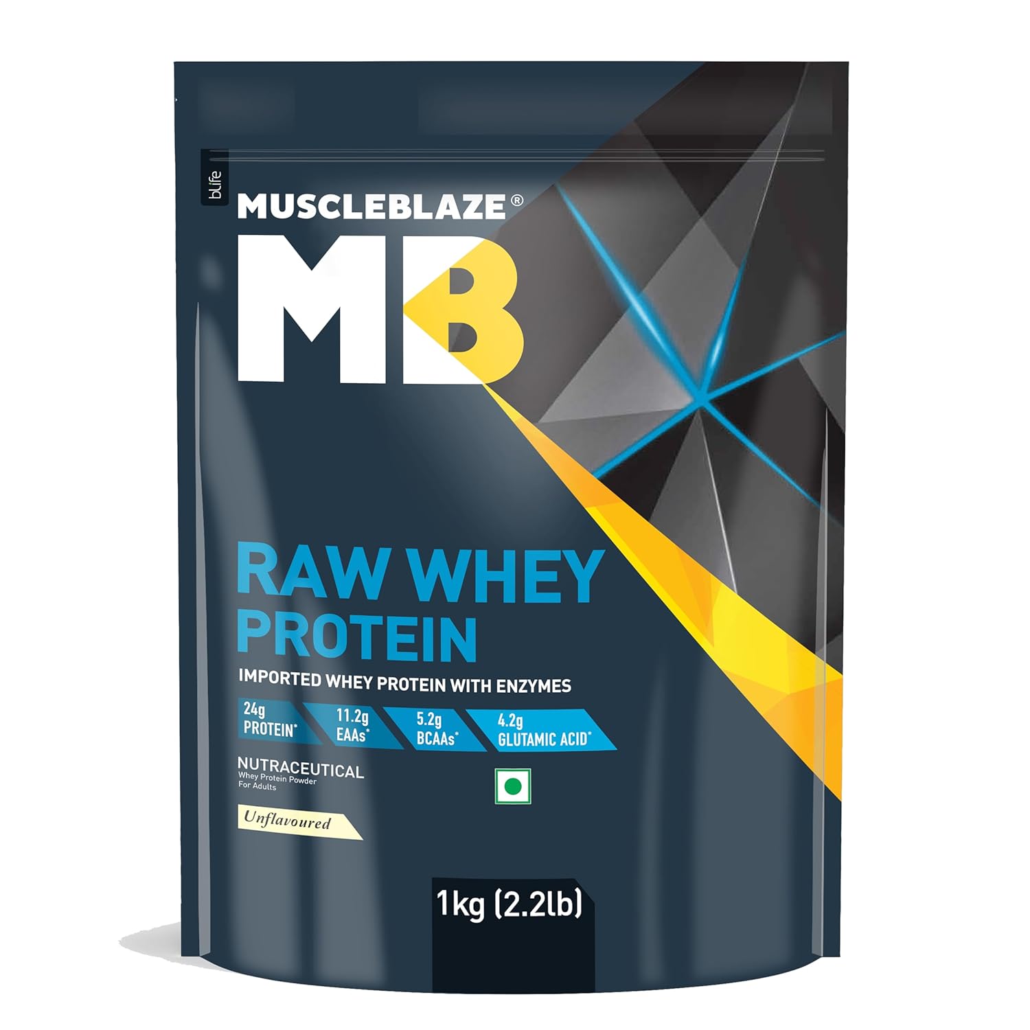 MuscleBlaze Raw Whey Protein 1kg