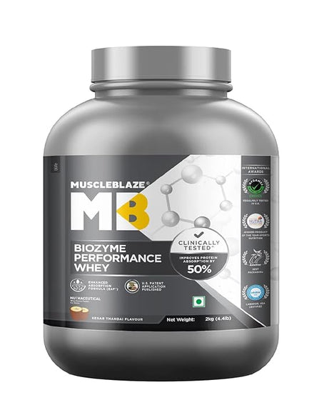 MuscleBlaze Biozyme Performance Whey 2kg