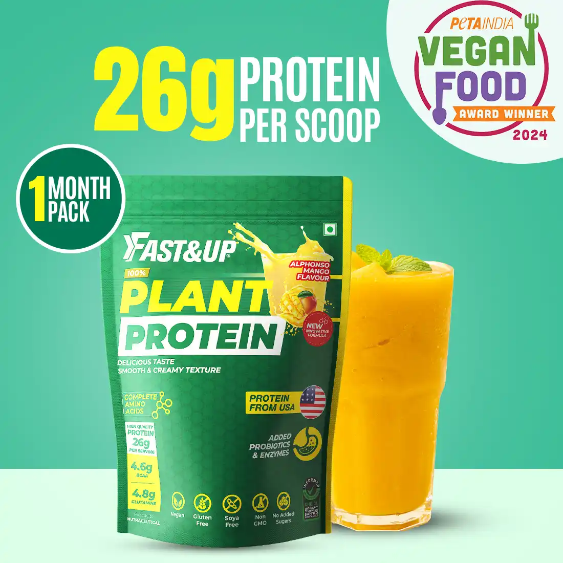 Fast&Up 100% Plant Protein 925g