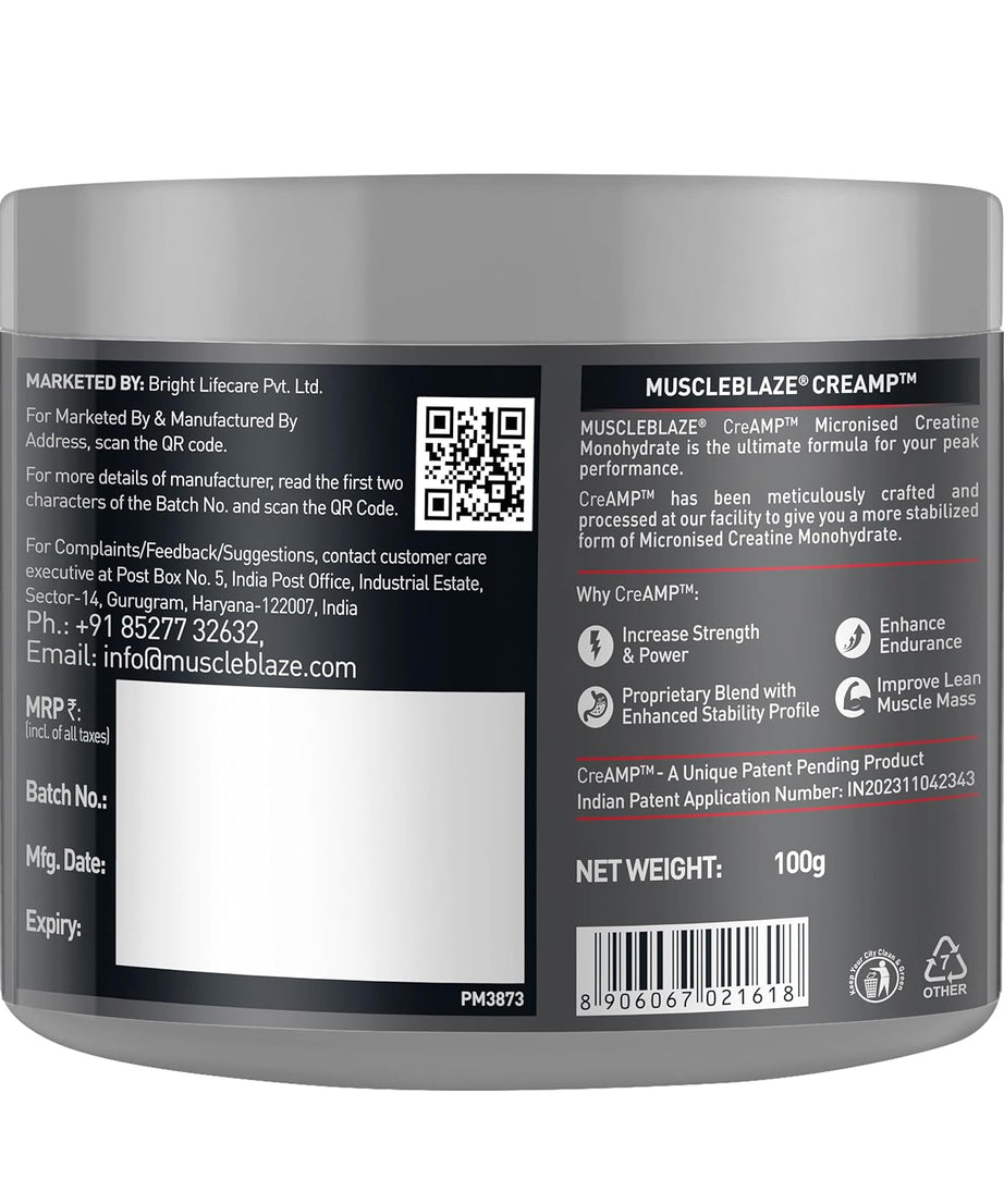 MuscleBlaze Creamp 100g