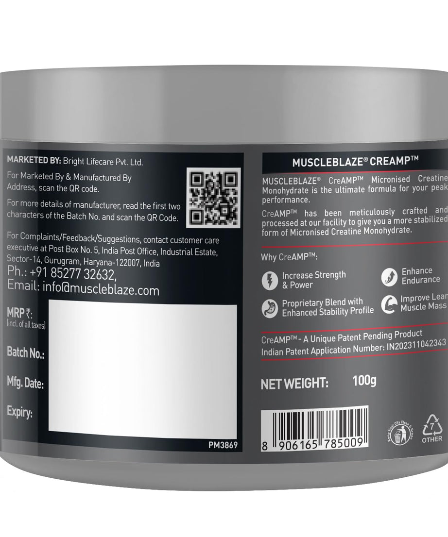 MuscleBlaze Creamp 100g