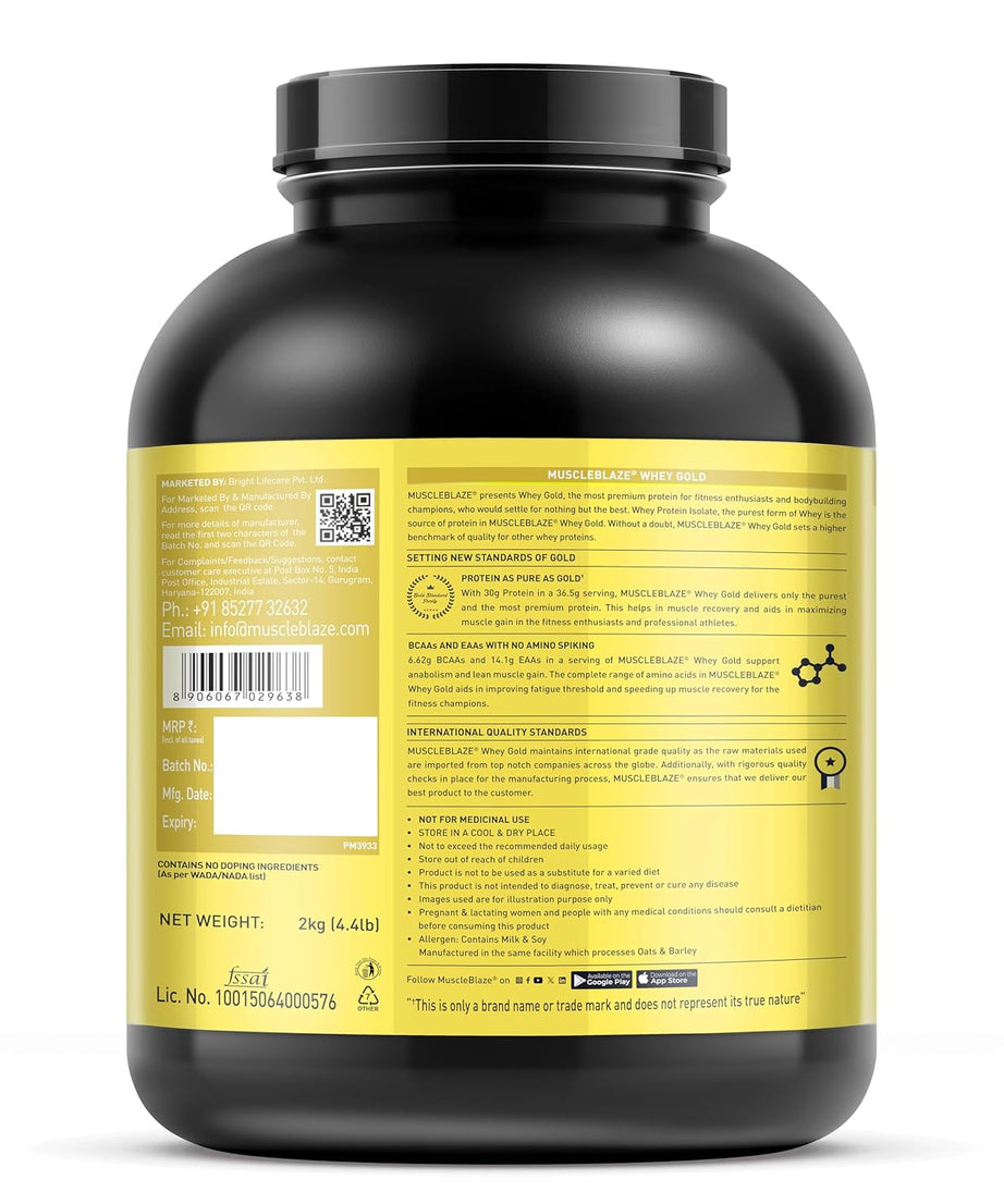 MuscleBlaze Whey Gold 2kg