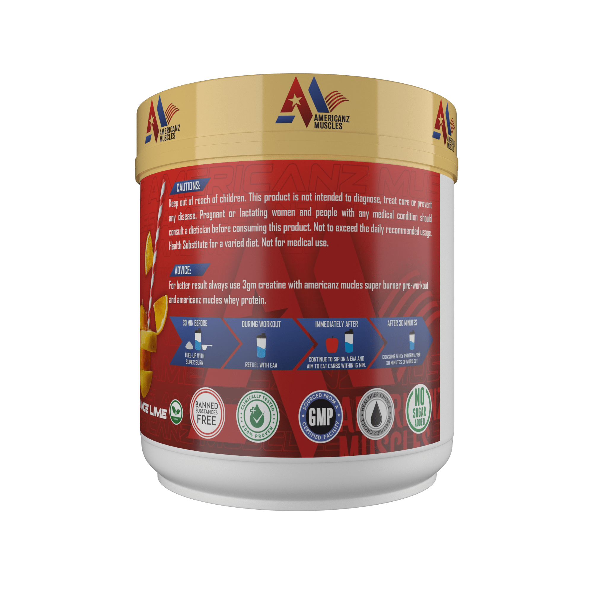Americanz Muscles Super Burn Fat Burning Pre Workout 300g