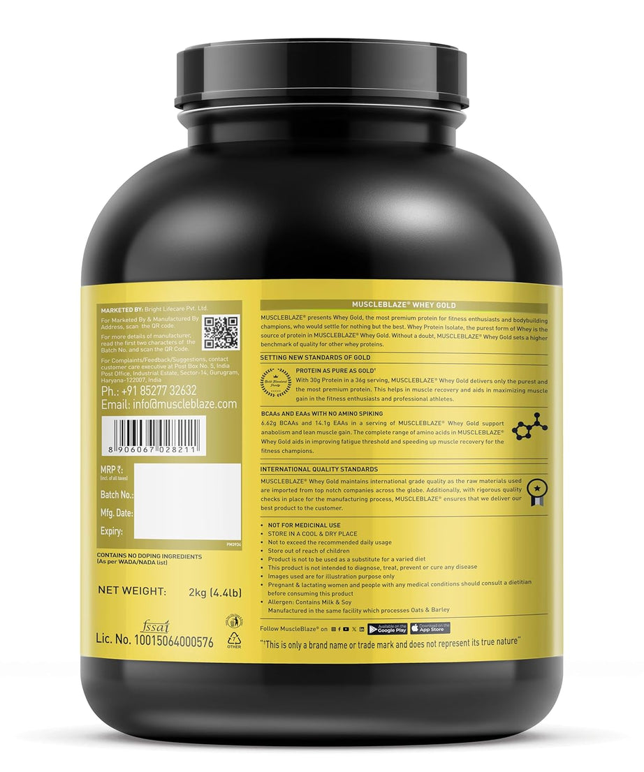 MuscleBlaze Whey Gold 2kg