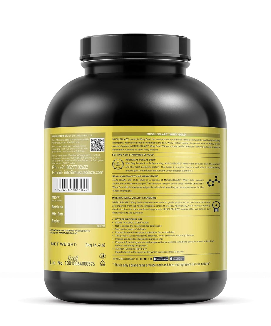 MuscleBlaze Whey Gold 2kg