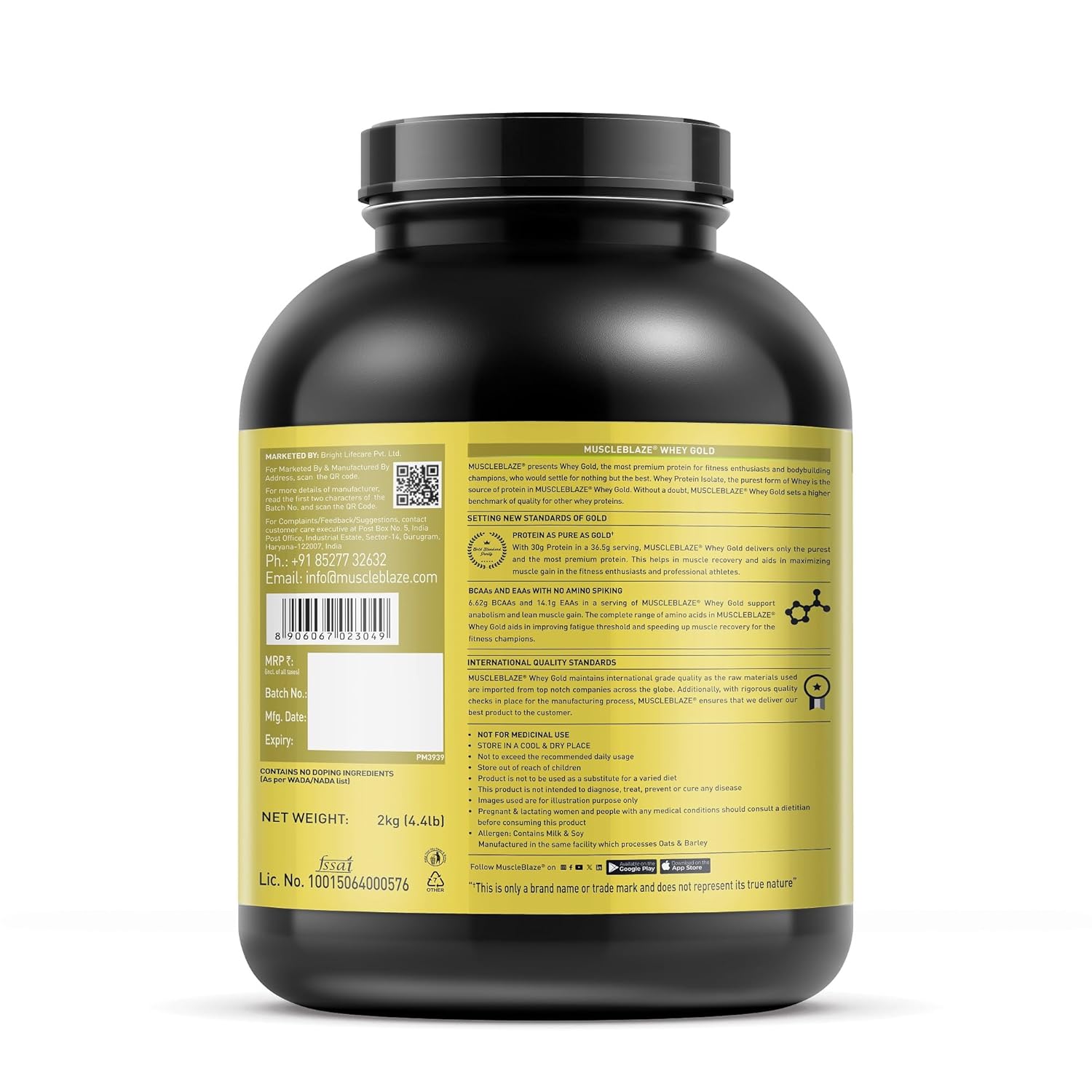 MuscleBlaze Whey Gold 2kg