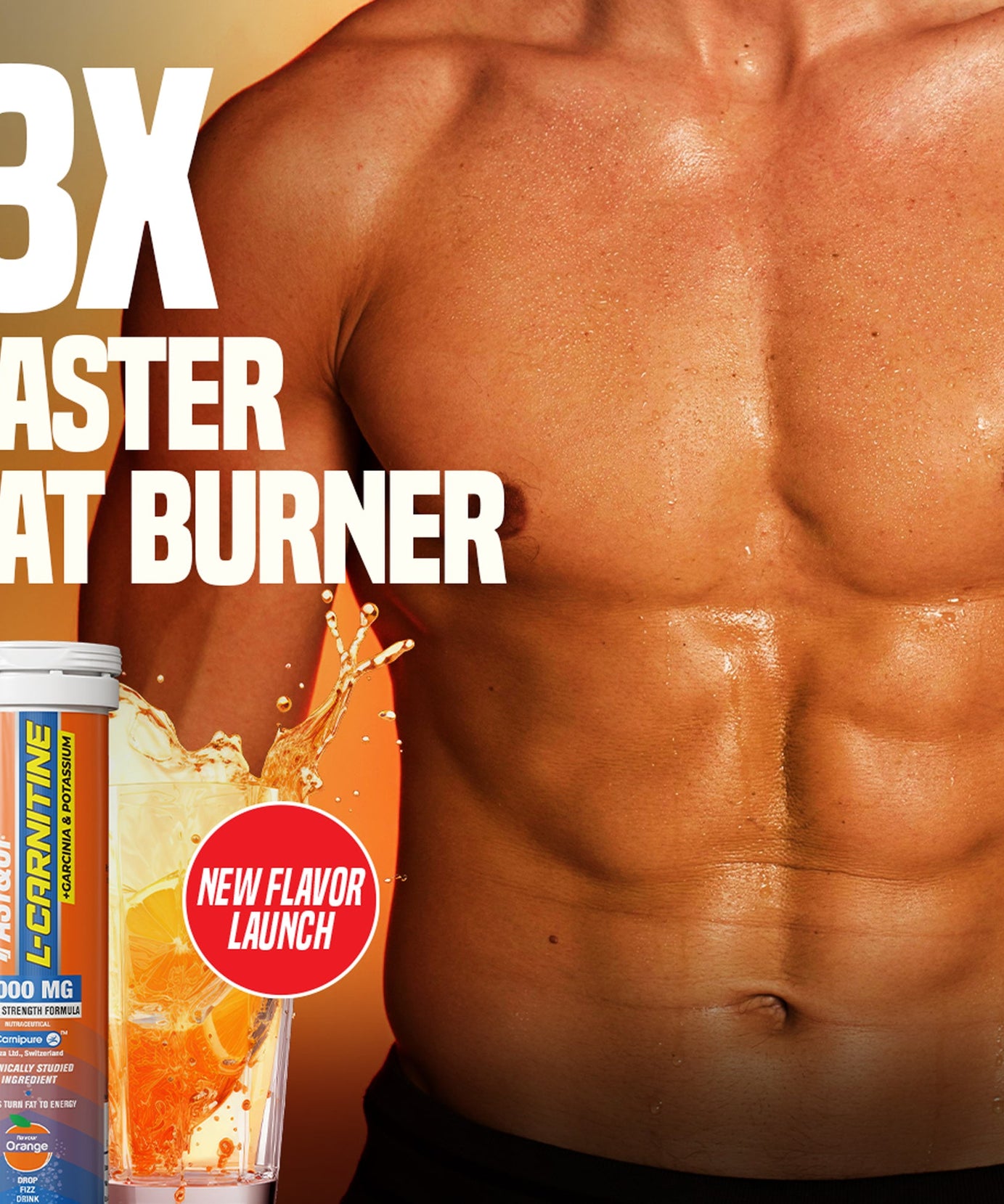 Fast&Up L-Carnitine 3000mg 10 Effervescent Tablets