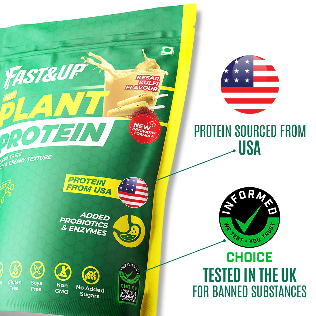 Fast&Up 100% Plant Protein 925g