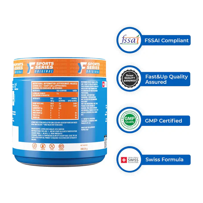 Fast&Up Citrulline Malate 2:1 Unflavoured