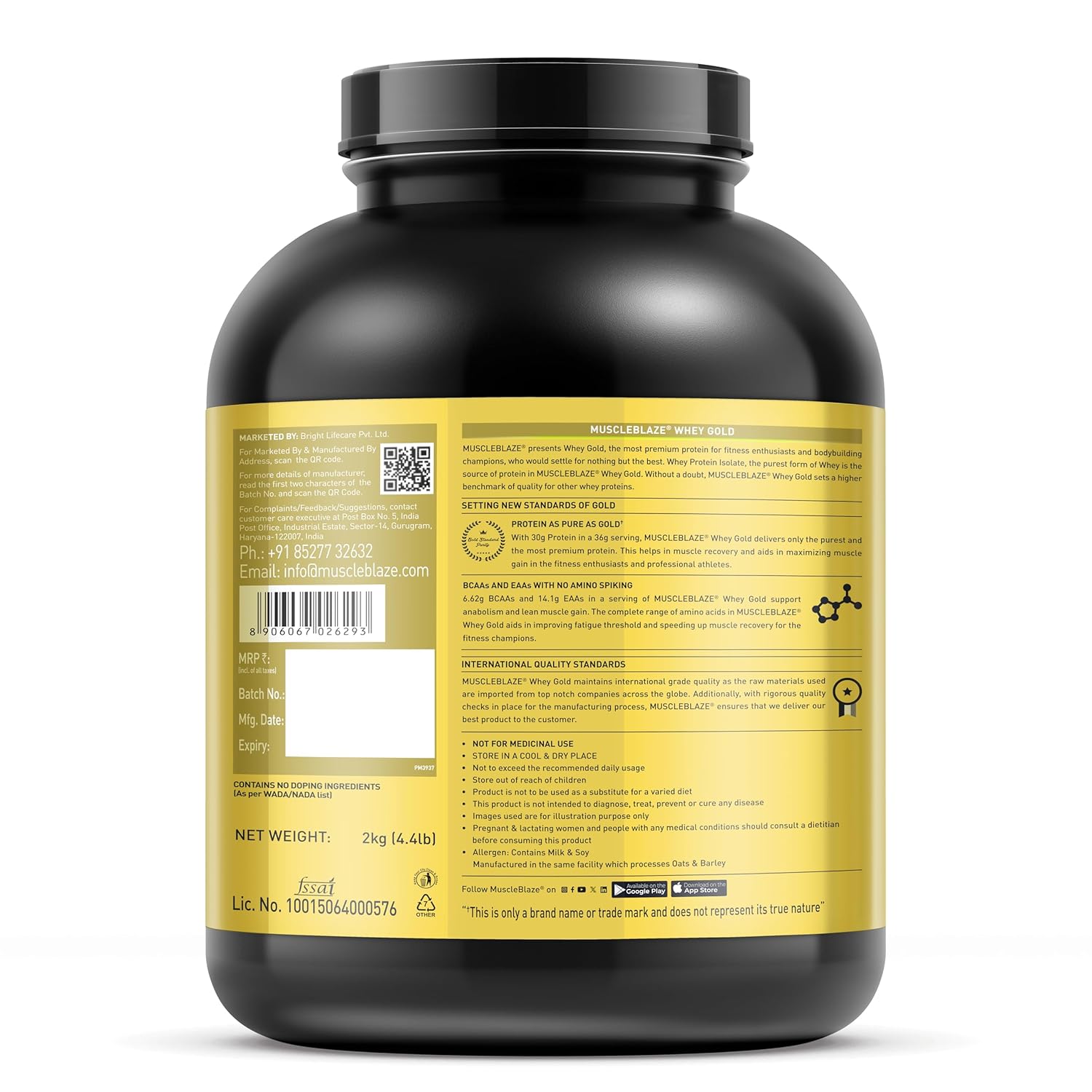 MuscleBlaze Whey Gold 2kg