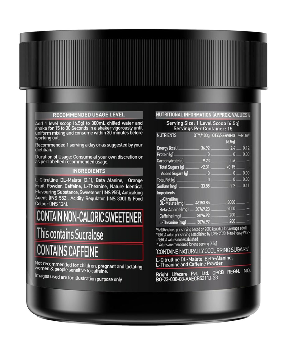 MuscleBlaze Pre Workout 200 Extreme 100g