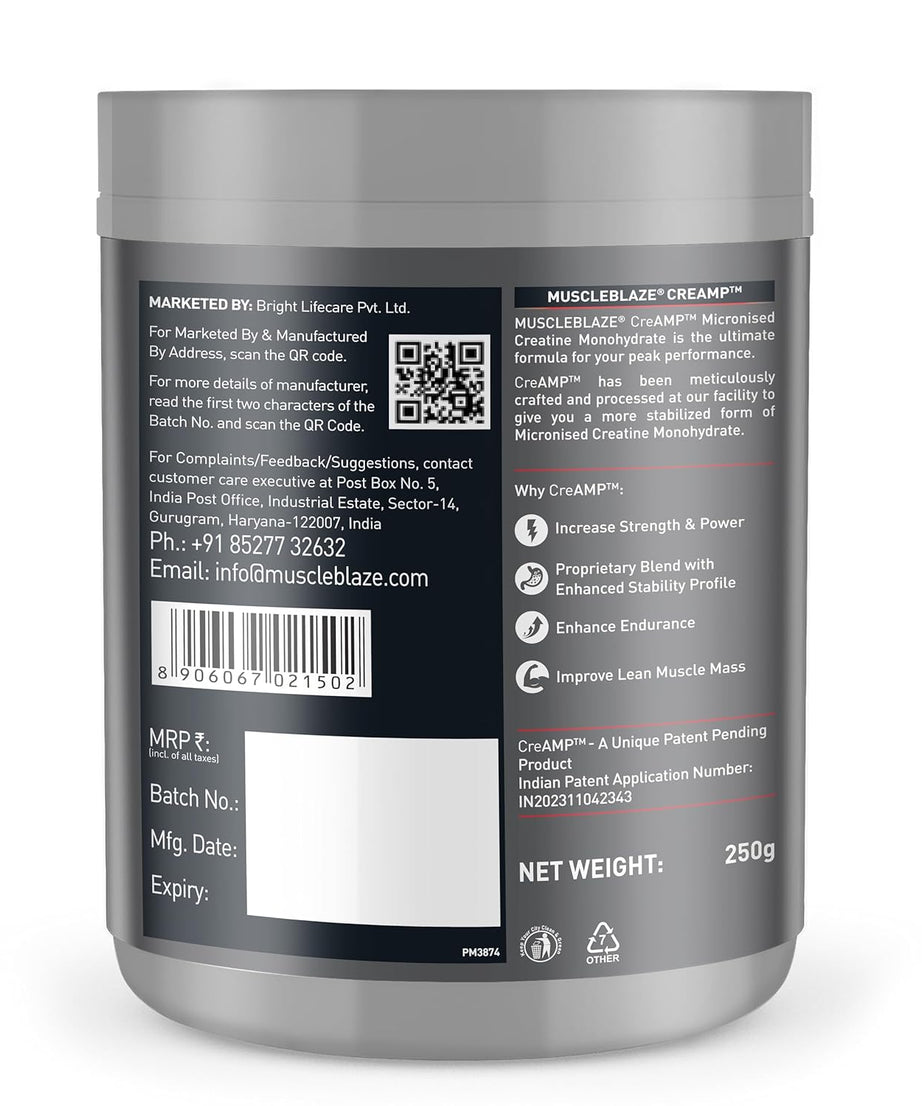 MuscleBlaze Creamp 250g