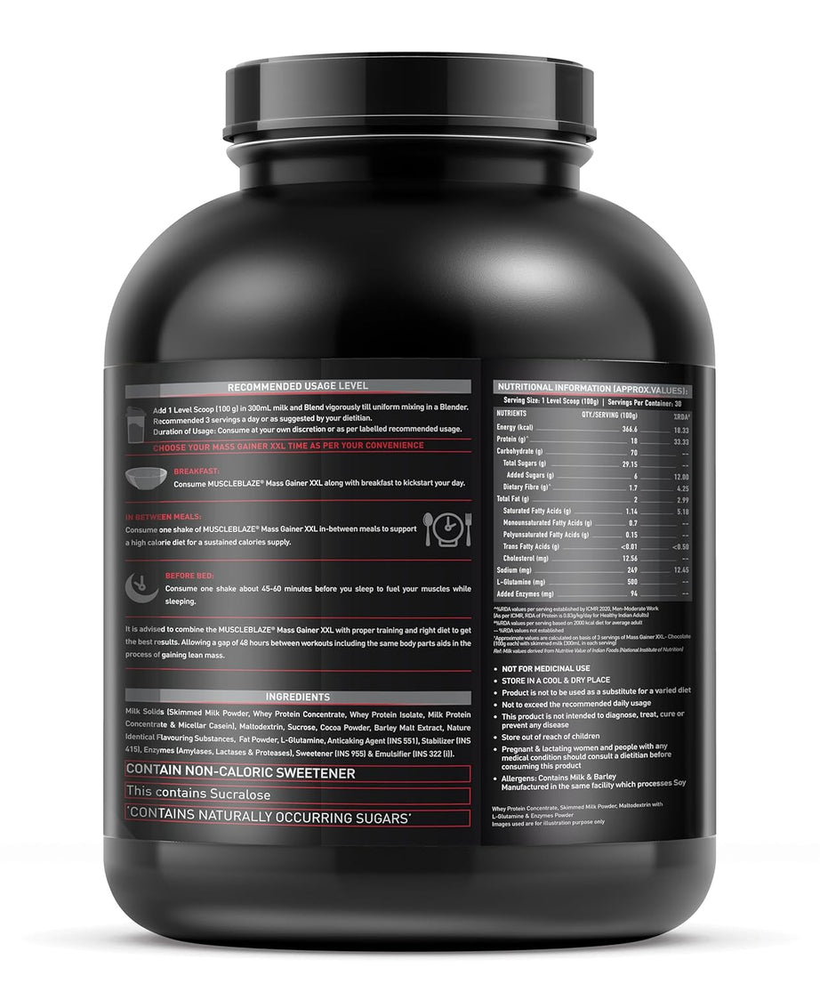 MuscleBlaze Mass Gainer XXL 3kg